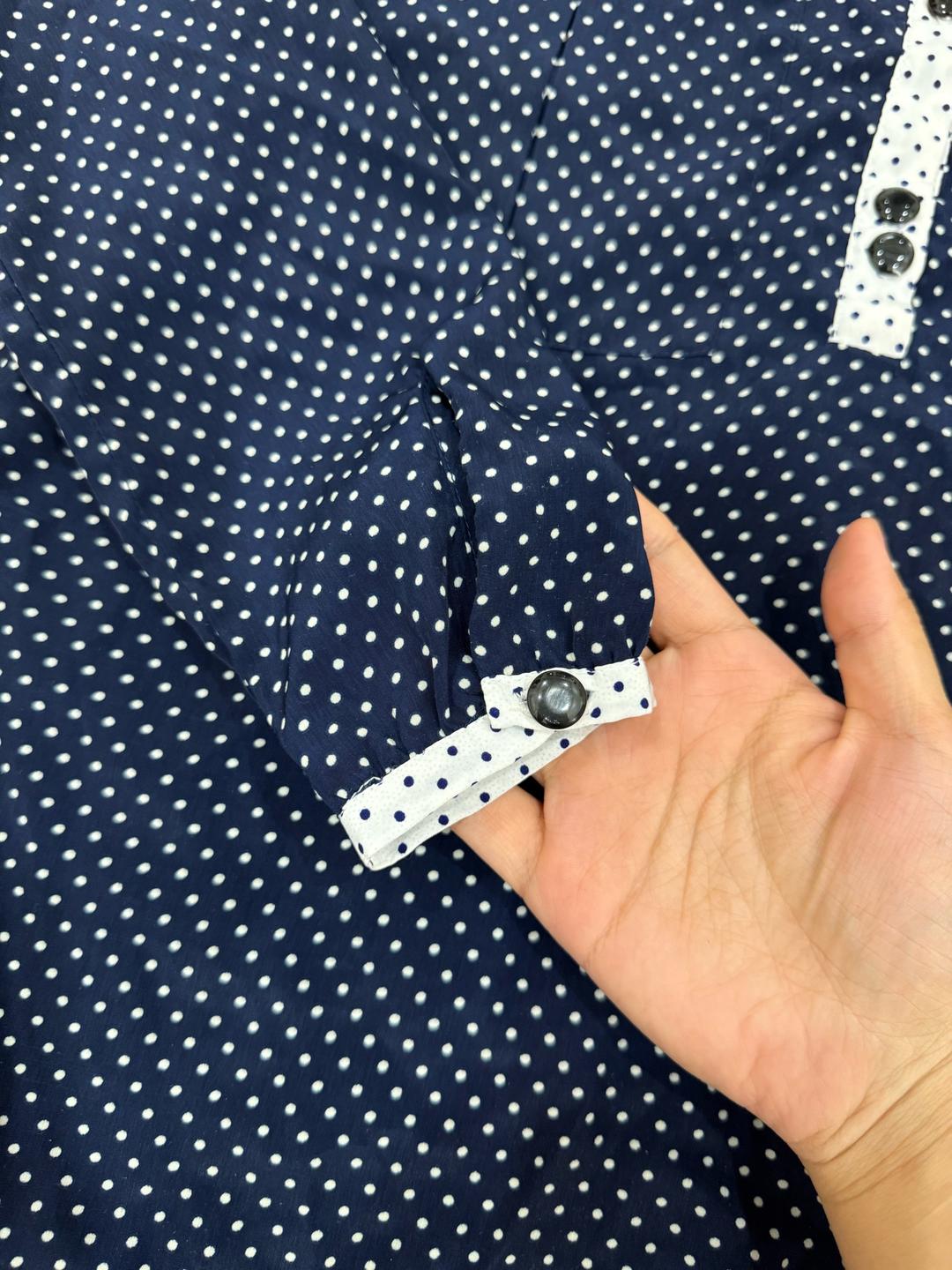 Zara Блуза Zara Basic в горошек — фото 2