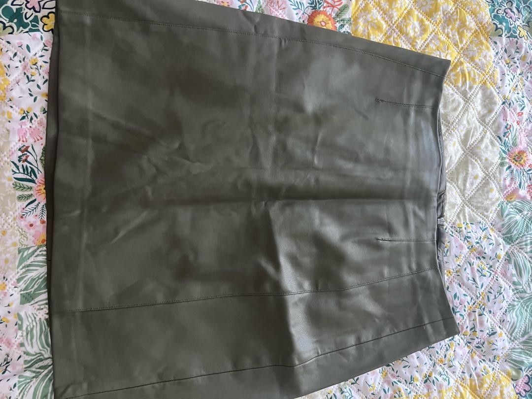 Zara Юбка из экокожи — фото 2