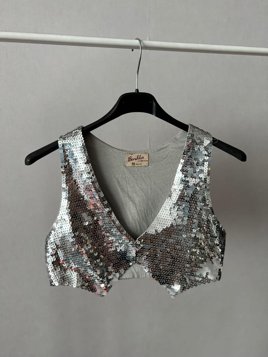 Bershka Блестящая жилетка Bershka — фото 2