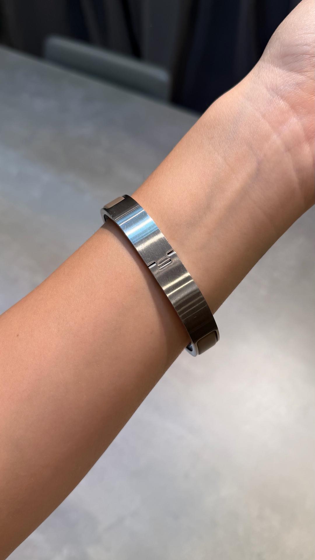 Hermès Hermès Clic H Bracelet Etoupe Palladium ST Original — фото 2