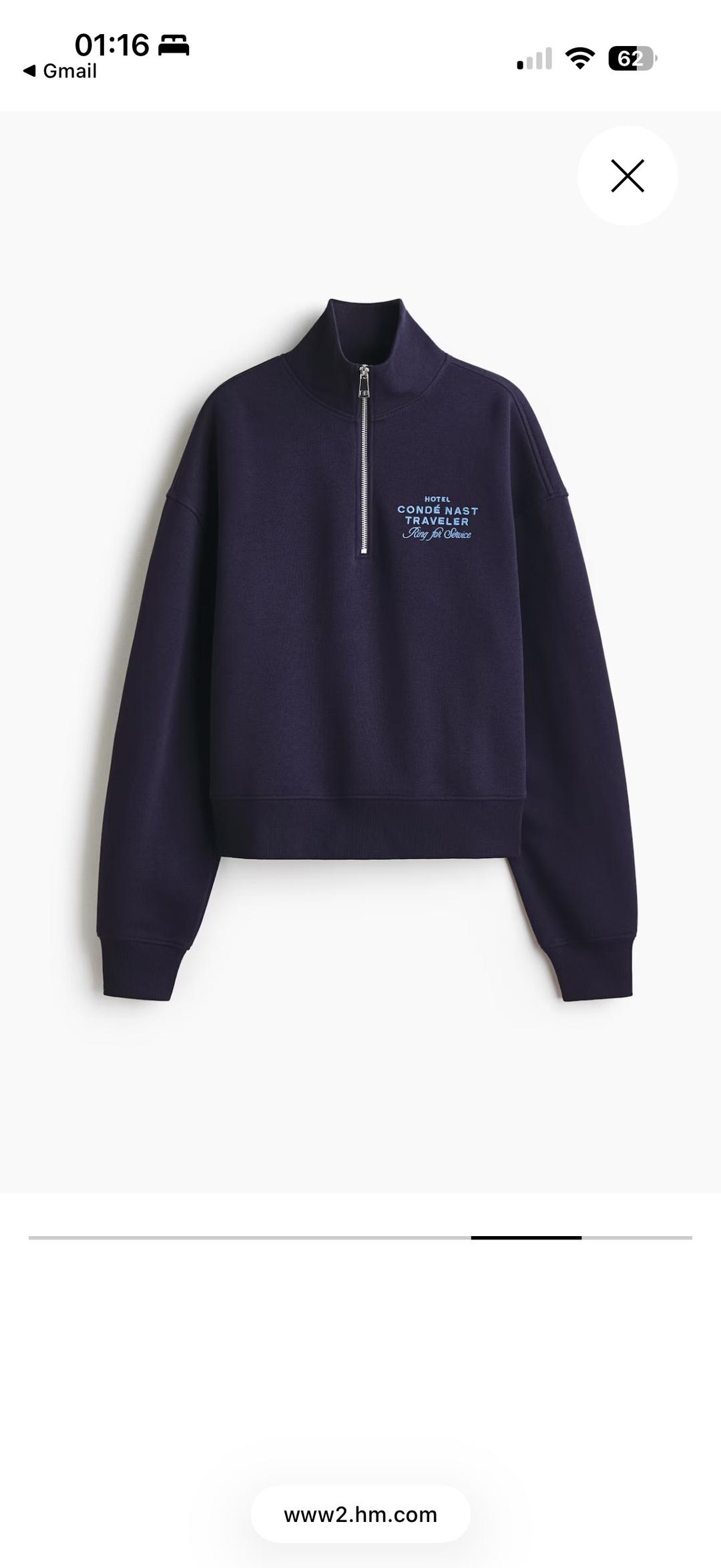 H&M Свитшот H&M на молнии — фото 2