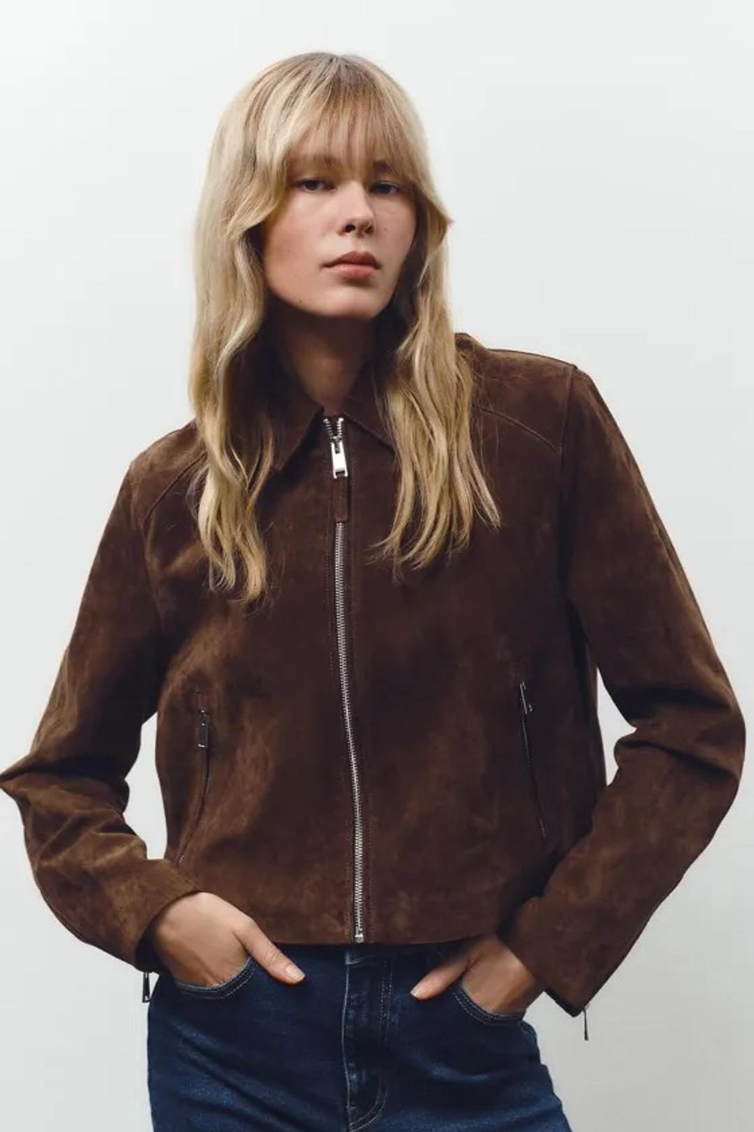 Zara Куртка Zara из кожи 100% — фото 2