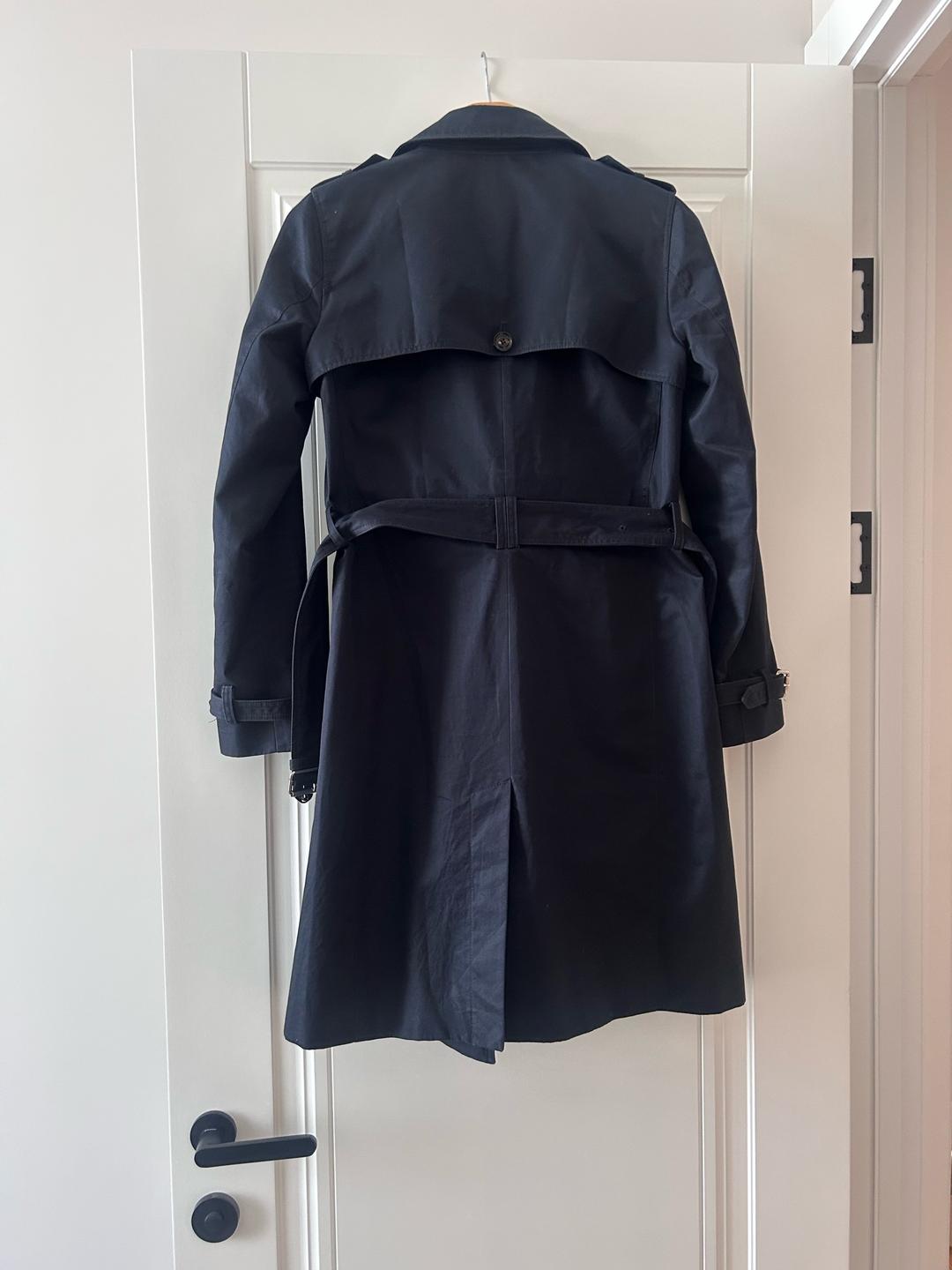 Massimo Dutti Темно-синий плащ — фото 2