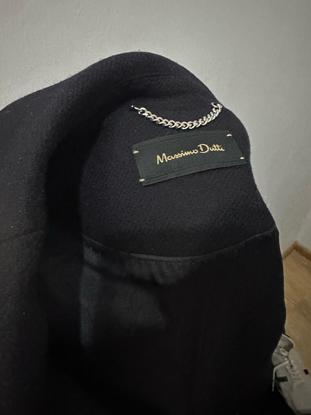 Massimo Dutti Темно синие пальто — фото 2