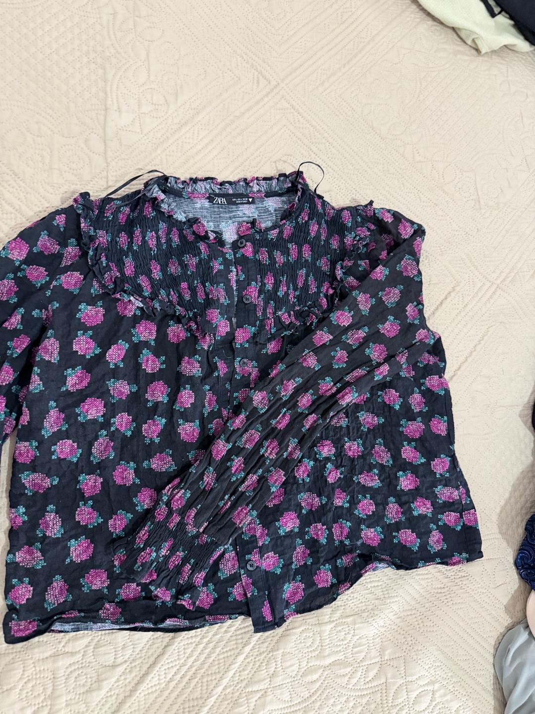 Zara Рубашка блуза Зара 44 — фото 2