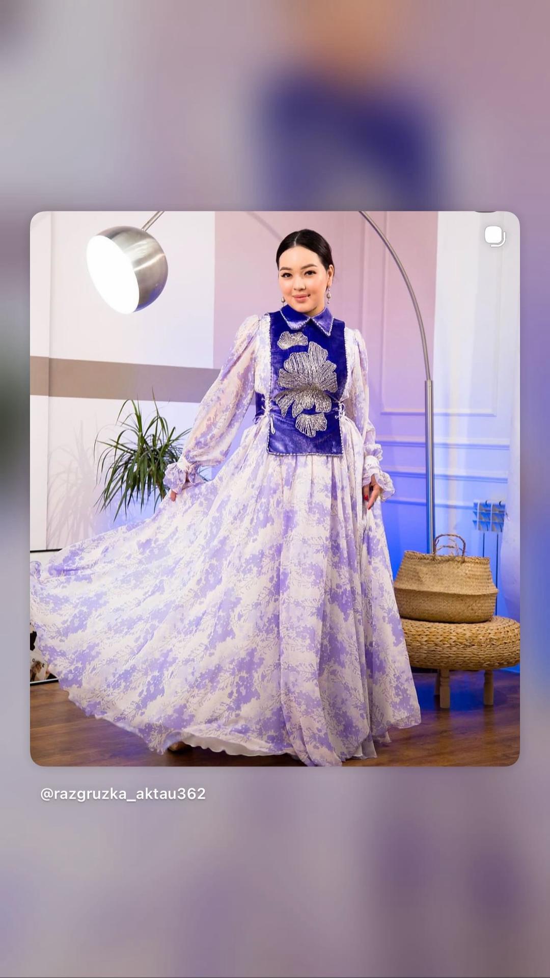 Нет бренда Длинное национальное платье 87003624323 — фото 2