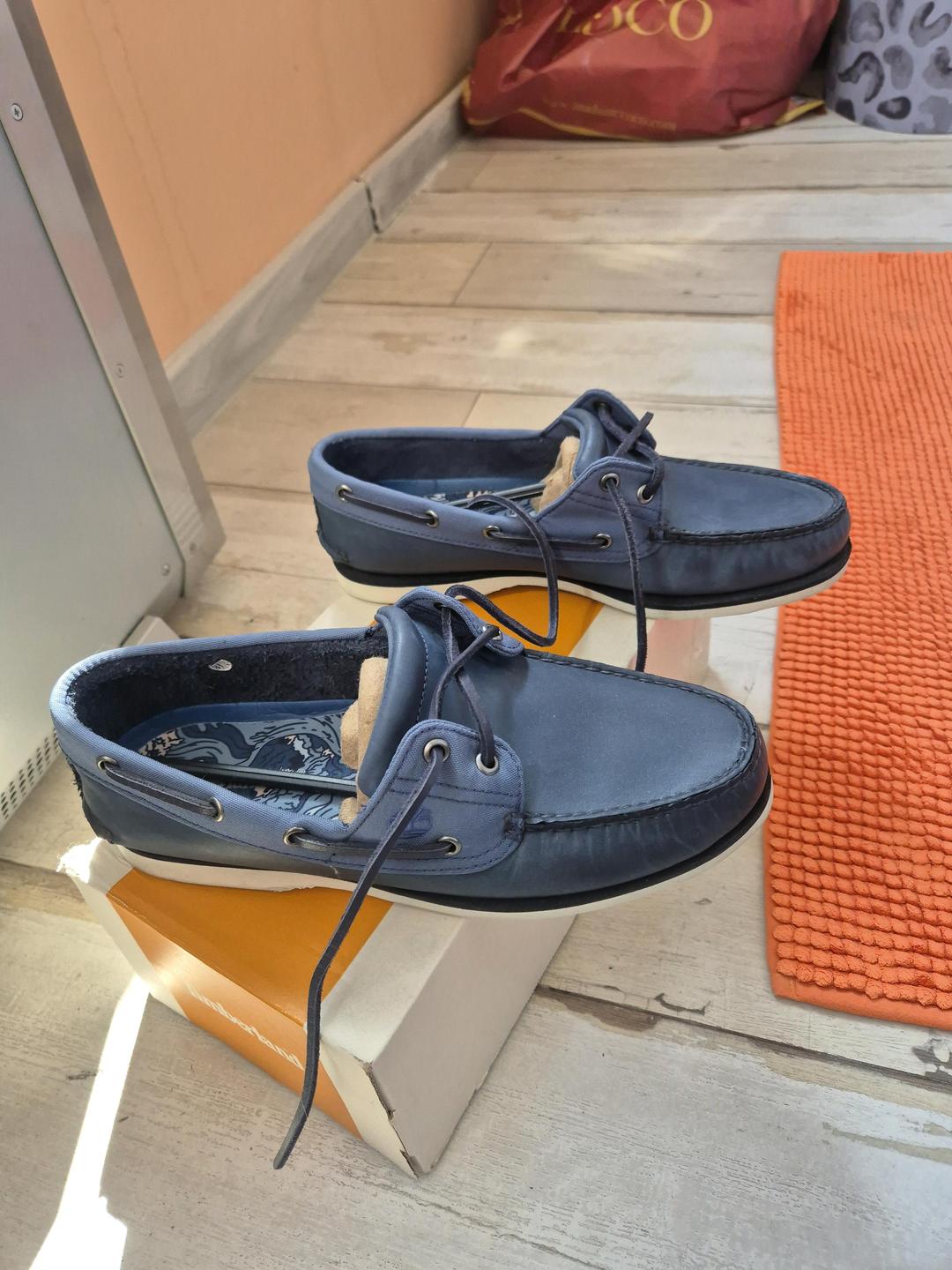 Timberland Топсайдеры Timberland Classic Boat Синего цвета — фото 2