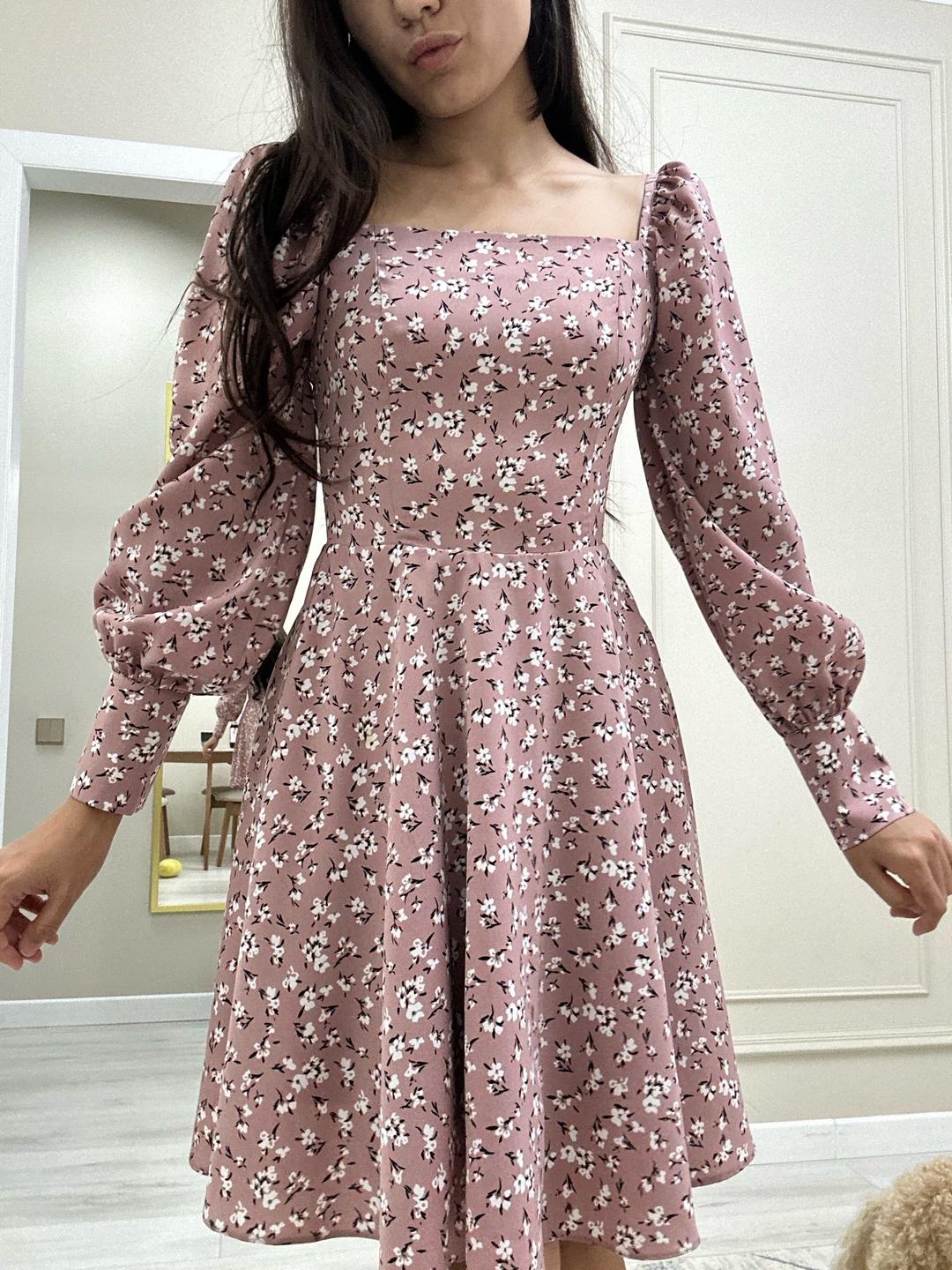 Lichi Платье с цветочным принтом и объемными рукавами. Lichi — фото 2