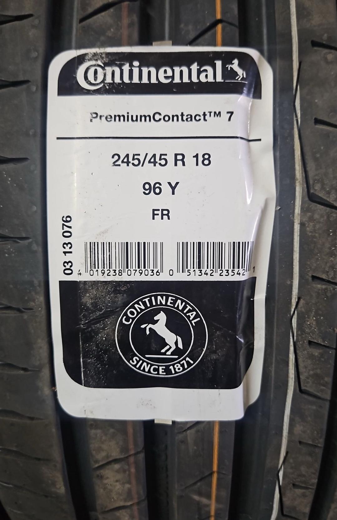 ContinentalPremiumContact 7 (245/45 R18) Новые шины Continental PremiumContact 7 (245/45 R18) - Немецкие! — фото 2