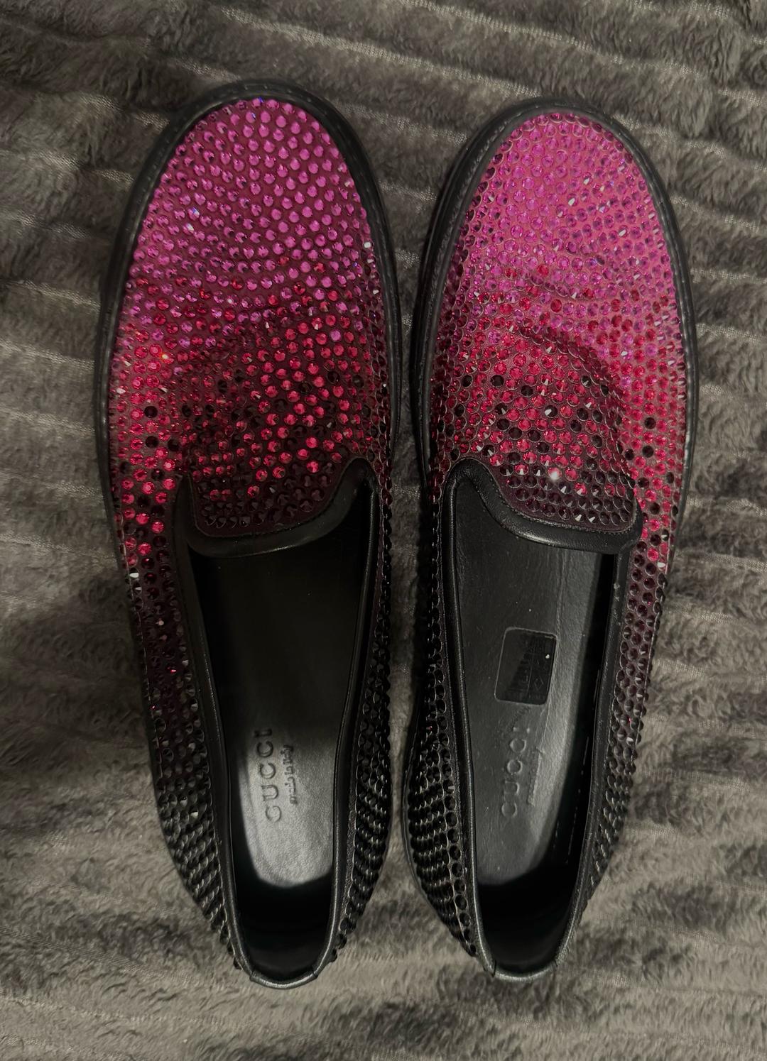 Gucci Слипоны Gucci со стразами — фото 2