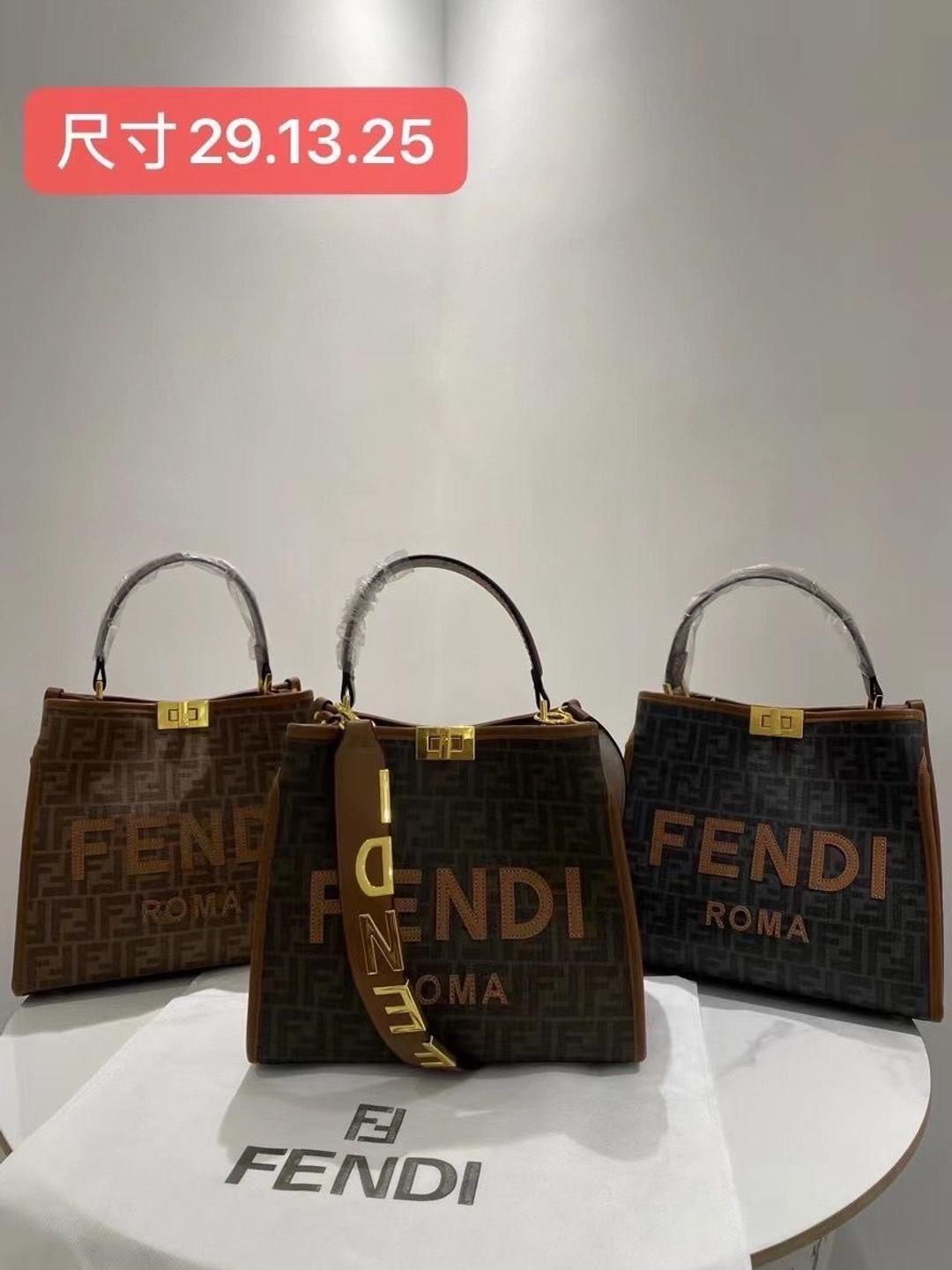 Fendi Fendi Roma сумка натуральная кожа канва — фото 2