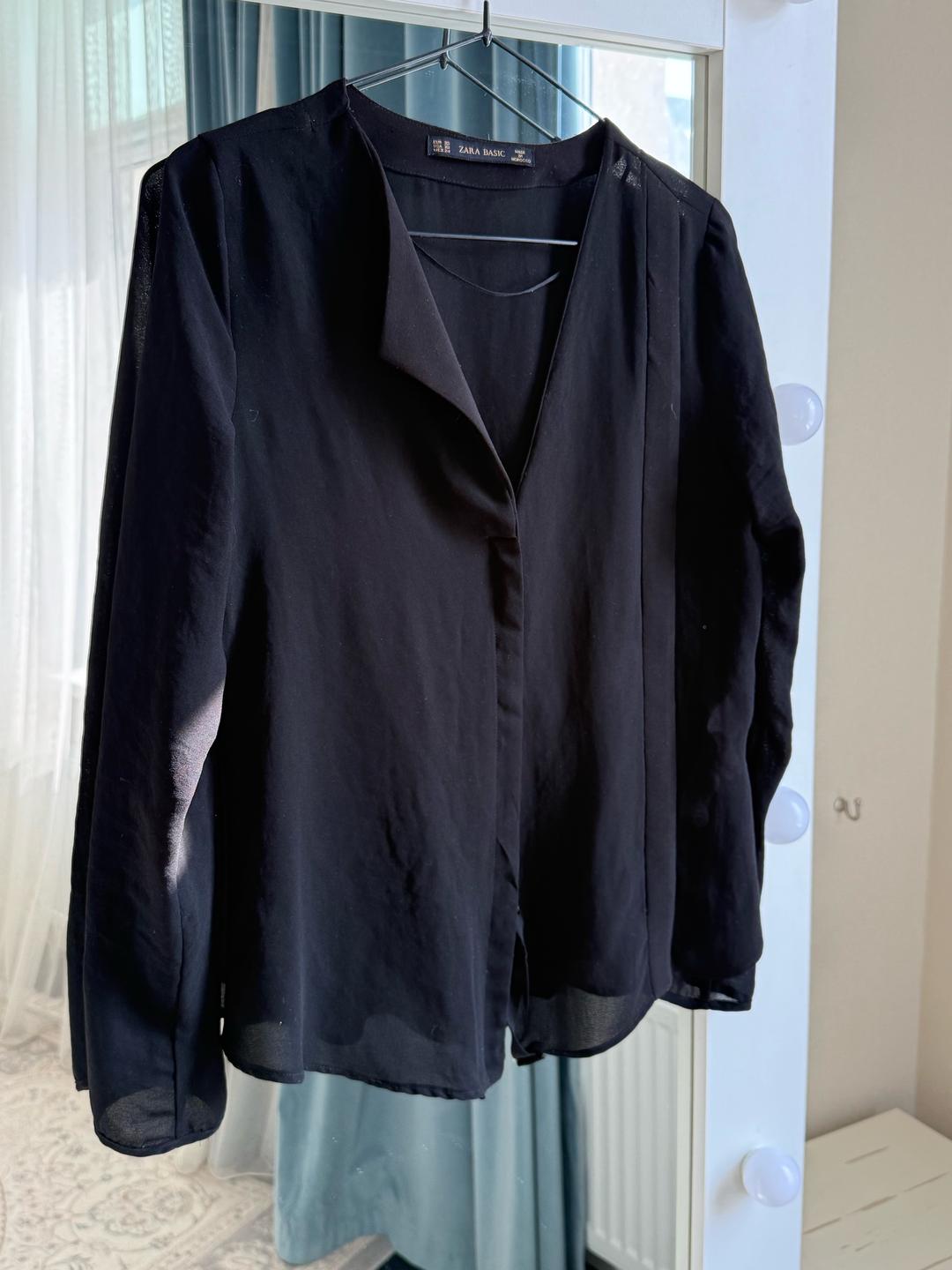 Zara Шифоновая блуза Zara Basic — фото 2