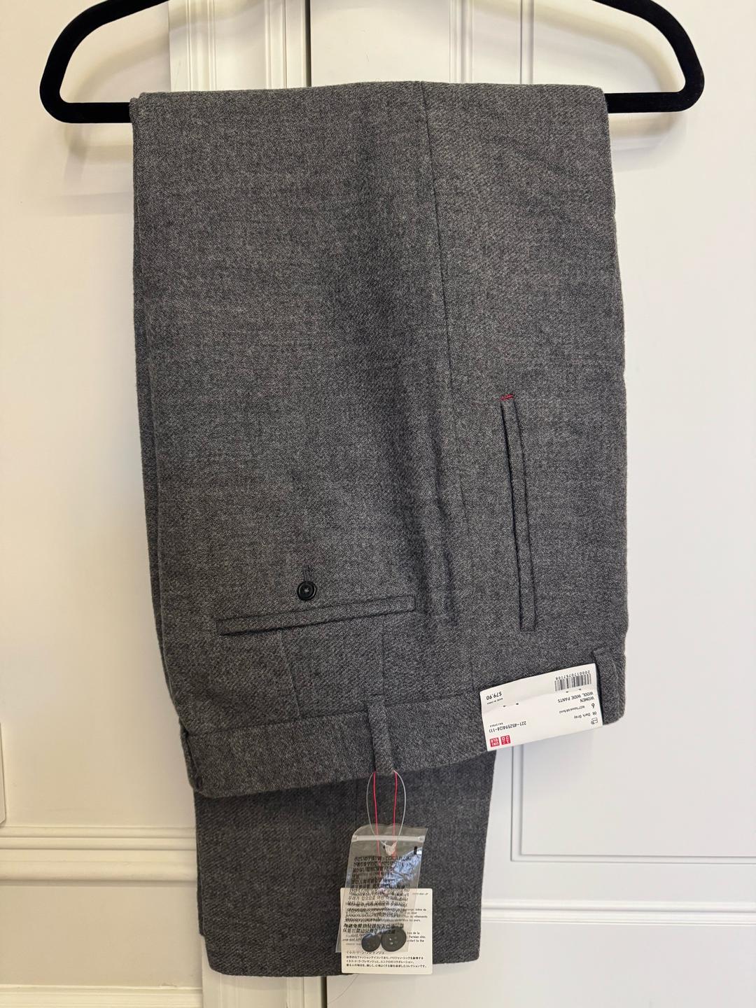 Uniqlo UNIQLO шерстяные широкие брюки — фото 2