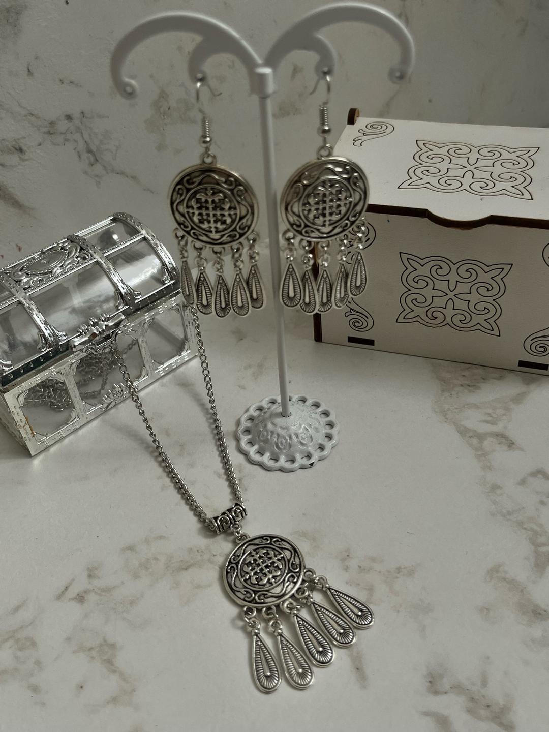 Handmade (ручная работа) Набор украшений: серьги и подвеска — фото 2