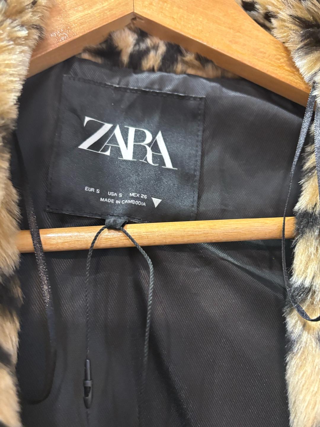 Zara Пальто леопардовое Zara — фото 2
