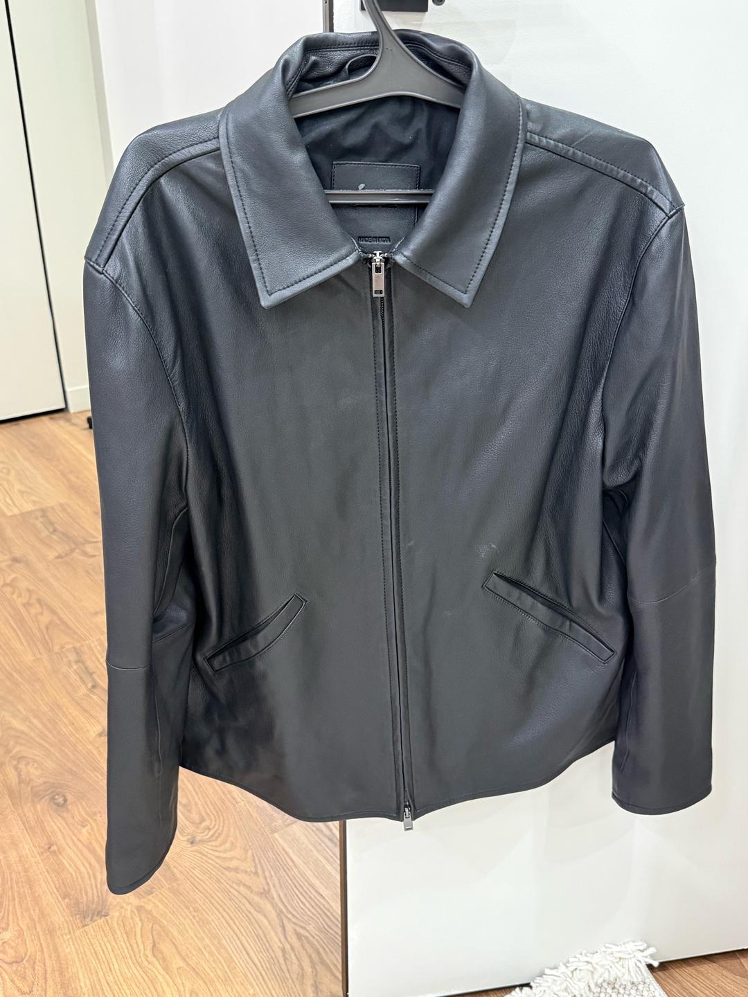Massimo Dutti Мужская кожаная куртка Massimo — фото 2