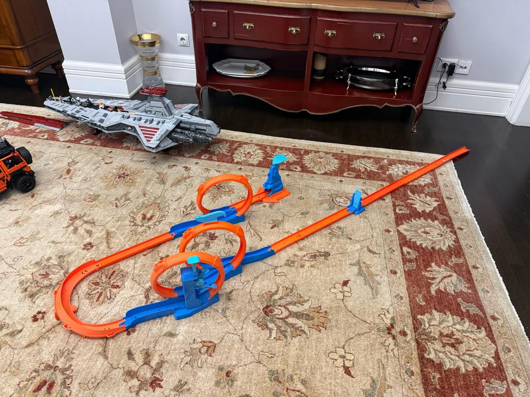 Hot Wheels Игровой набор Hot Wheels Track Builder Triple Loop Speed Kit — фото 2