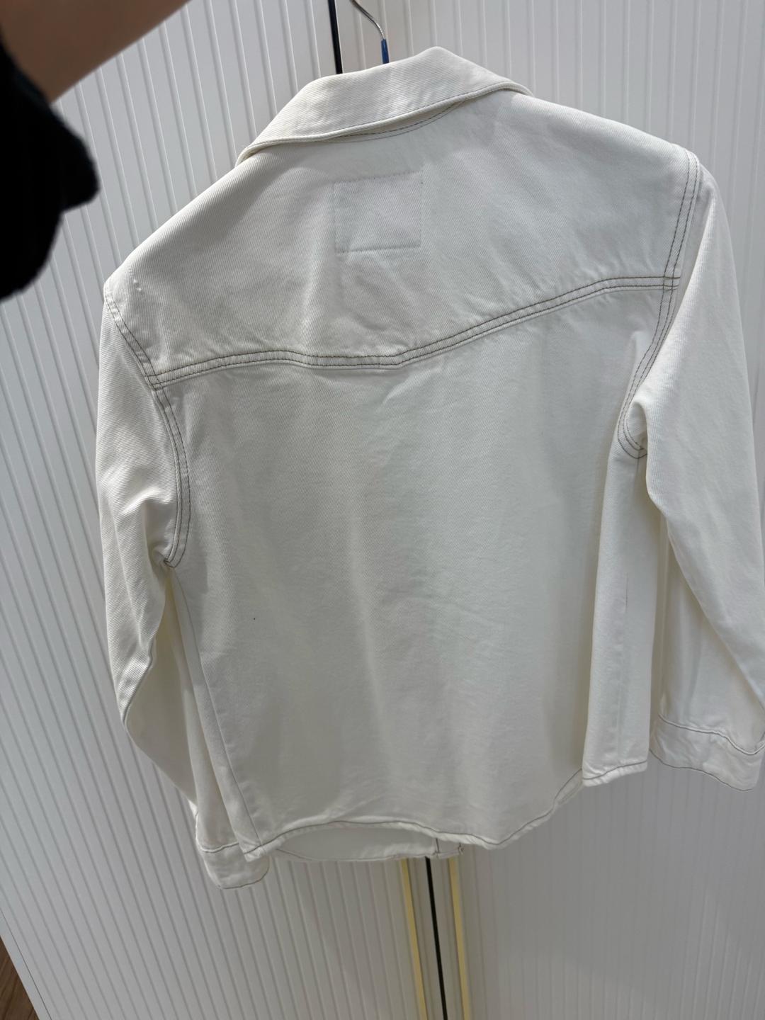 Pull & Bear Белая джинсовка Pull and Bear — фото 2