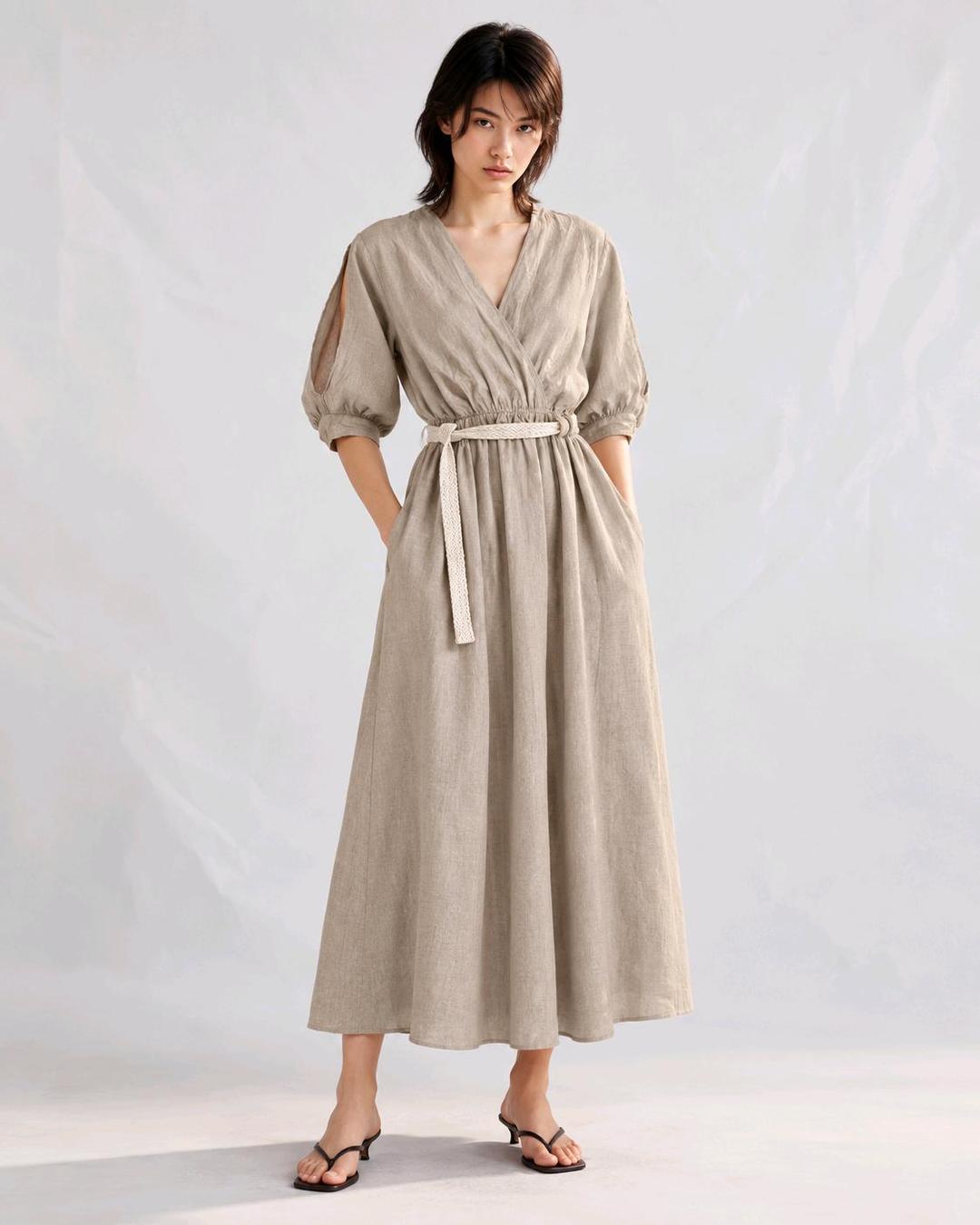 Atelier Luxe Льняное платье — фото 2