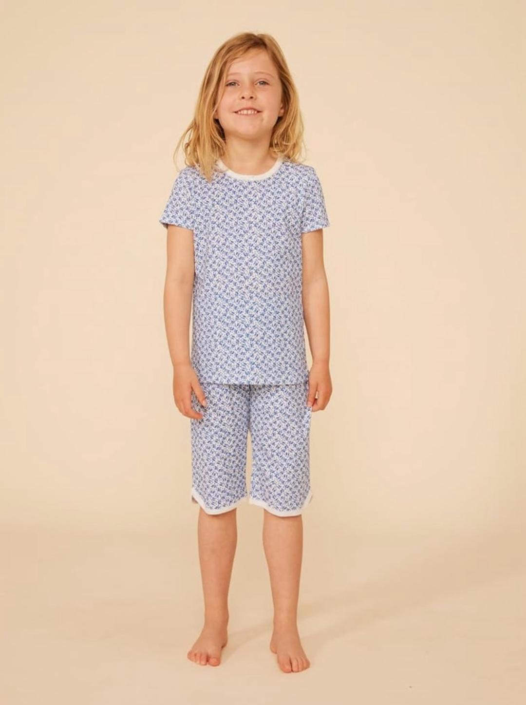 Petit Bateau ДЕТСКАЯ КОРОТКАЯ ХЛОПКОВАЯ ПИЖАМА С Цветочным принтом Petit Bateau — фото 2