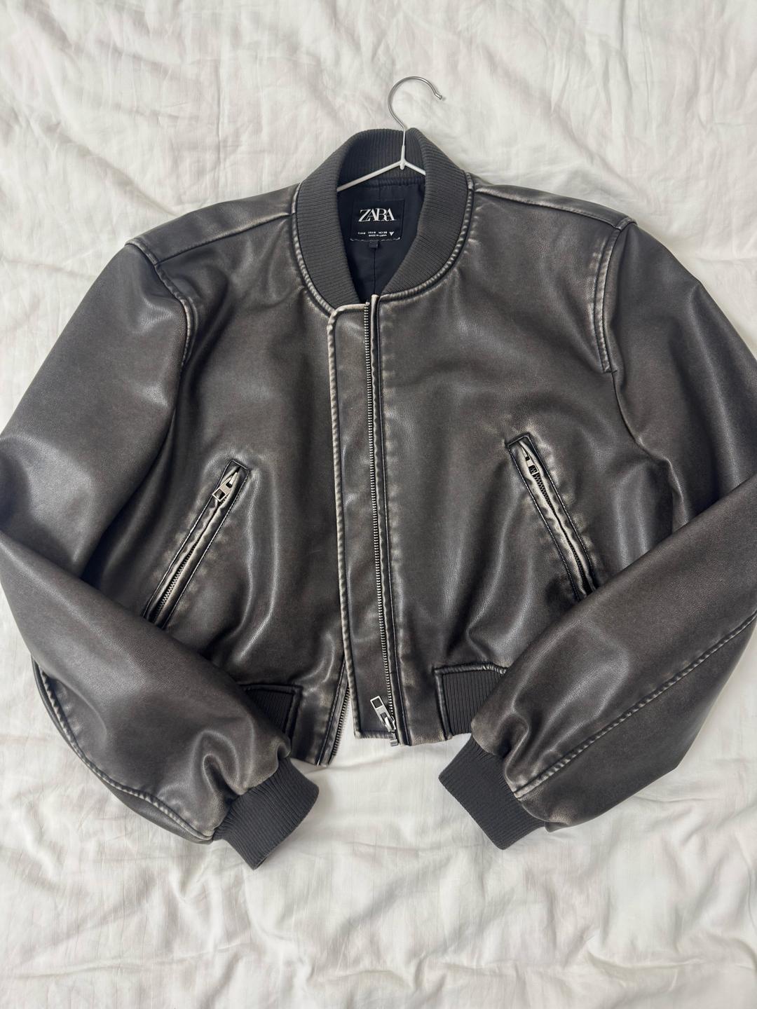 Zara Бомбер ZARA из экокожи — фото 2