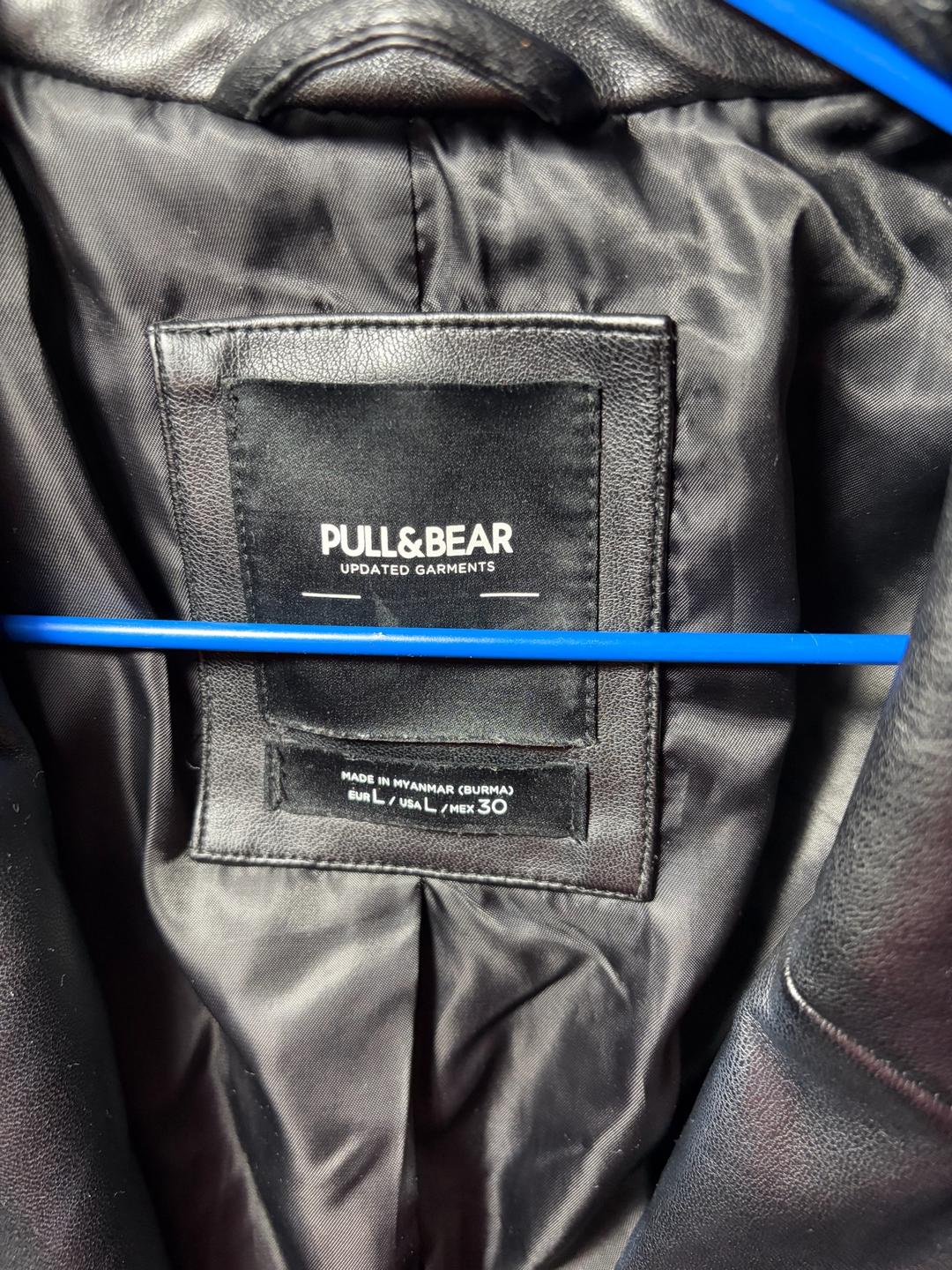 Pull & Bear Пиджак Pull&Bear из экокожи — фото 2