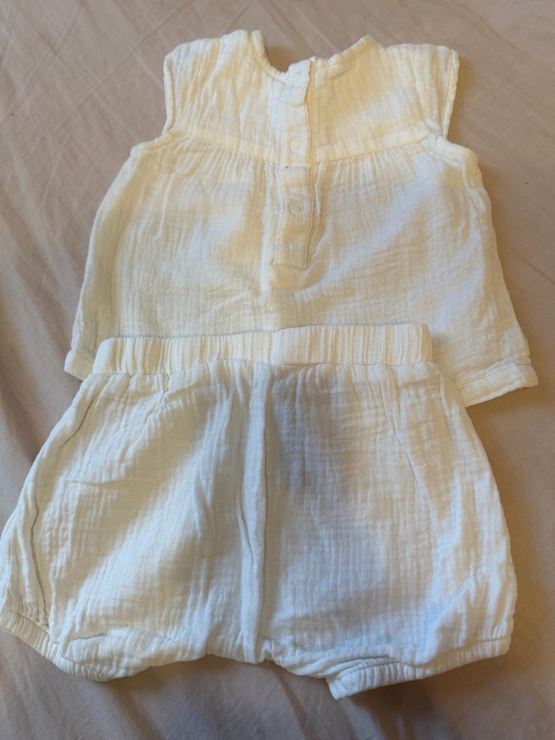 Mothercare Белый муслиновый костюм Mothercare — фото 2