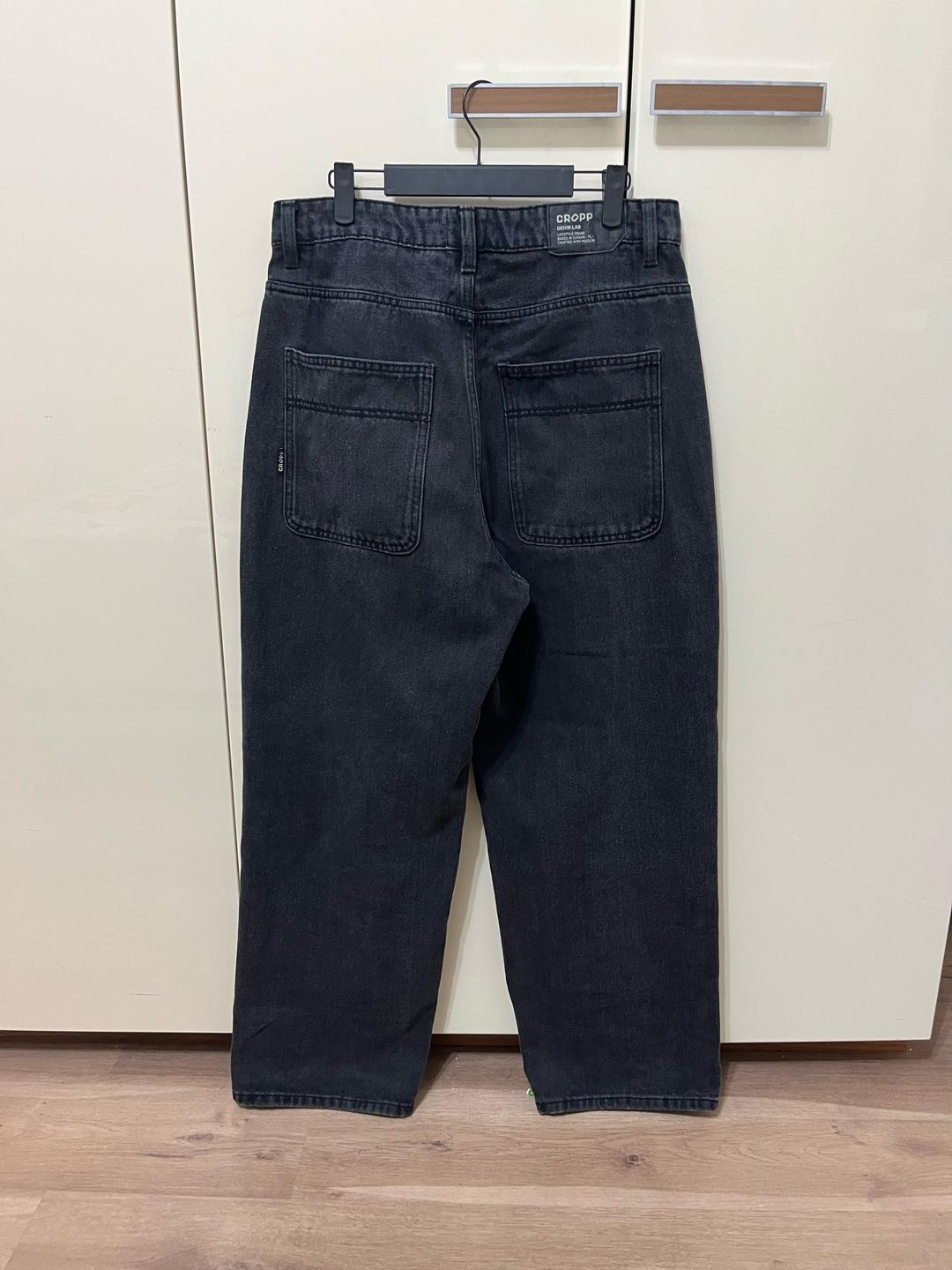 cropp темно серые штаны baggy — фото 2