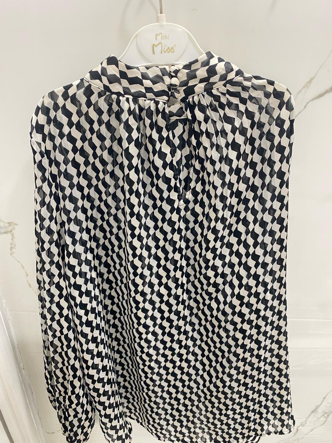 H&M Блуза с геометрическим принтом — фото 2