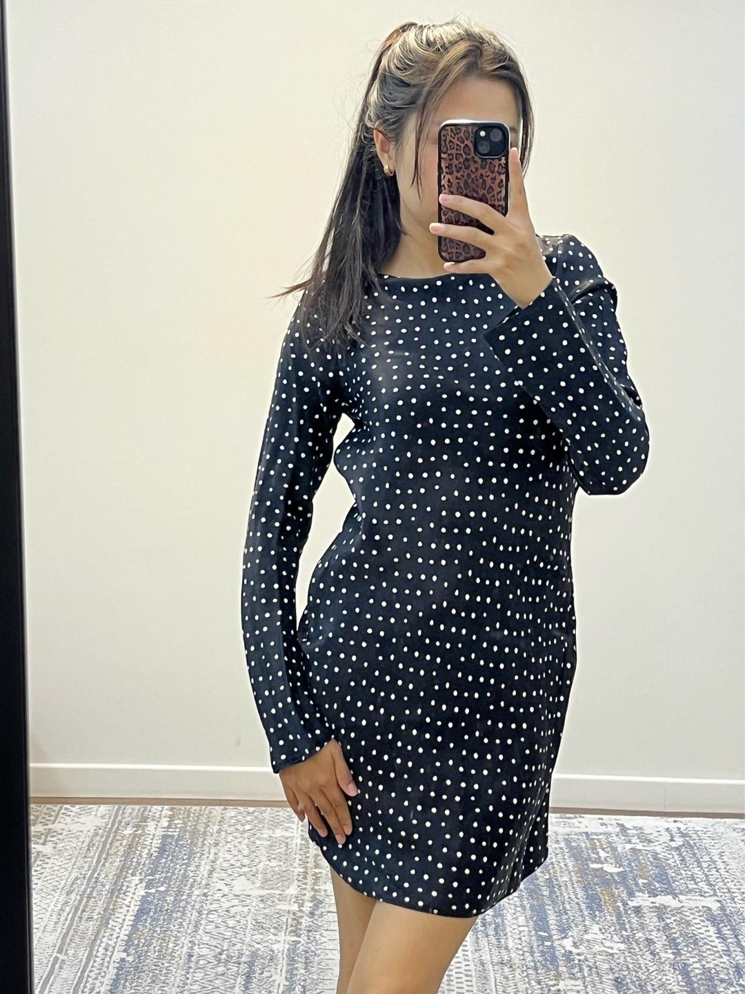 Zara Платье ZARA в горошек — фото 2