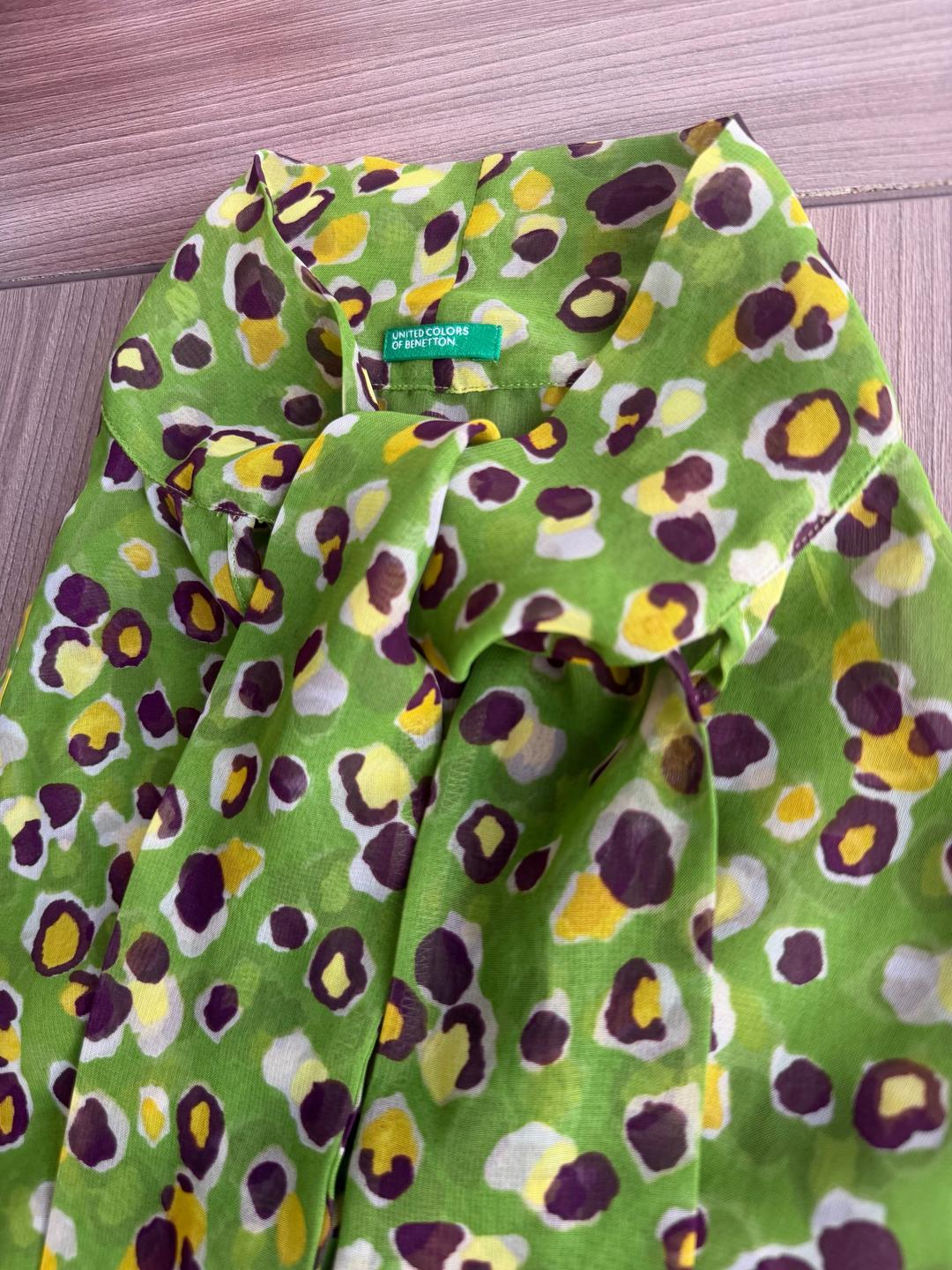United Colors of Benetton Блузка с бантом — фото 2