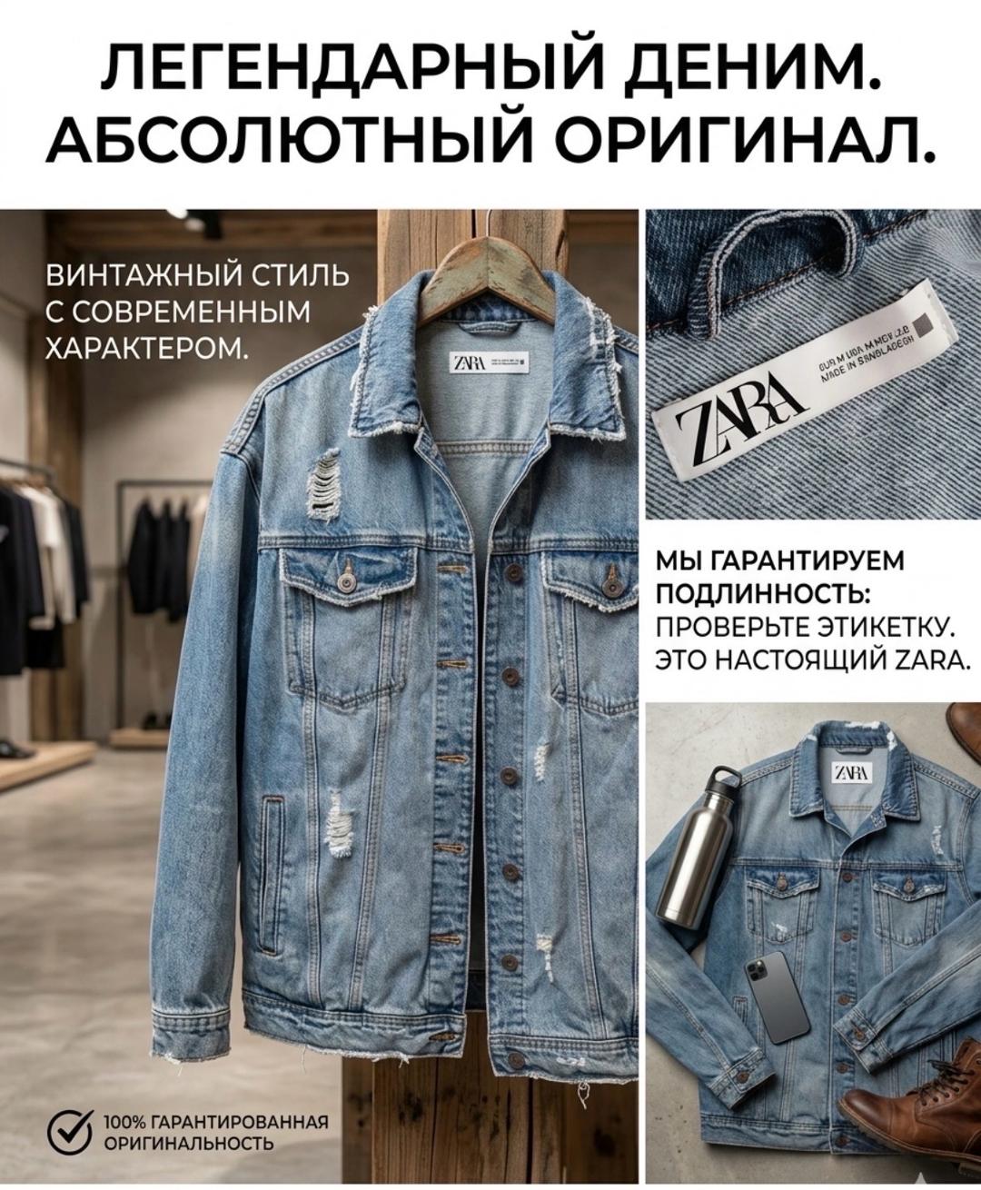 Zara Джинсовая куртка , Zara — фото 2