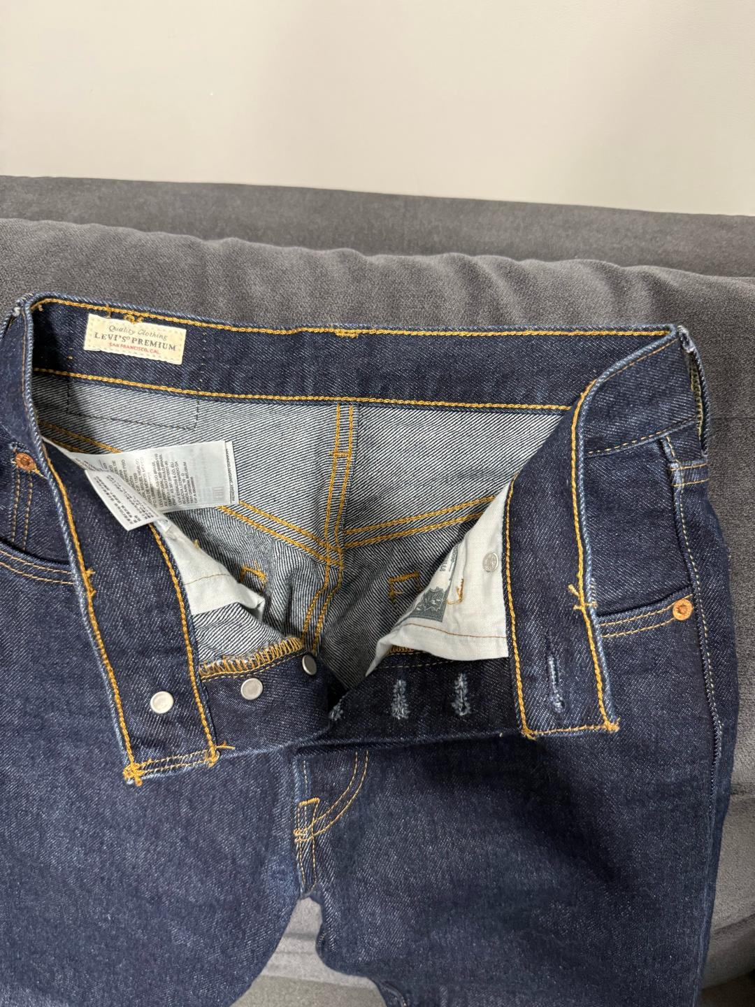 Levi's Джинсы Levi’s 501® Premium Crop / Original (темный индиго) — фото 2