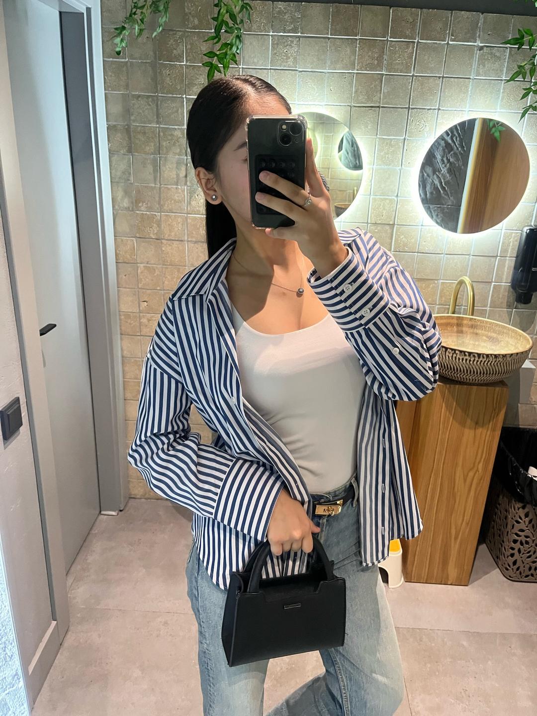 Zara Рубашка ZARA в полоску — фото 2