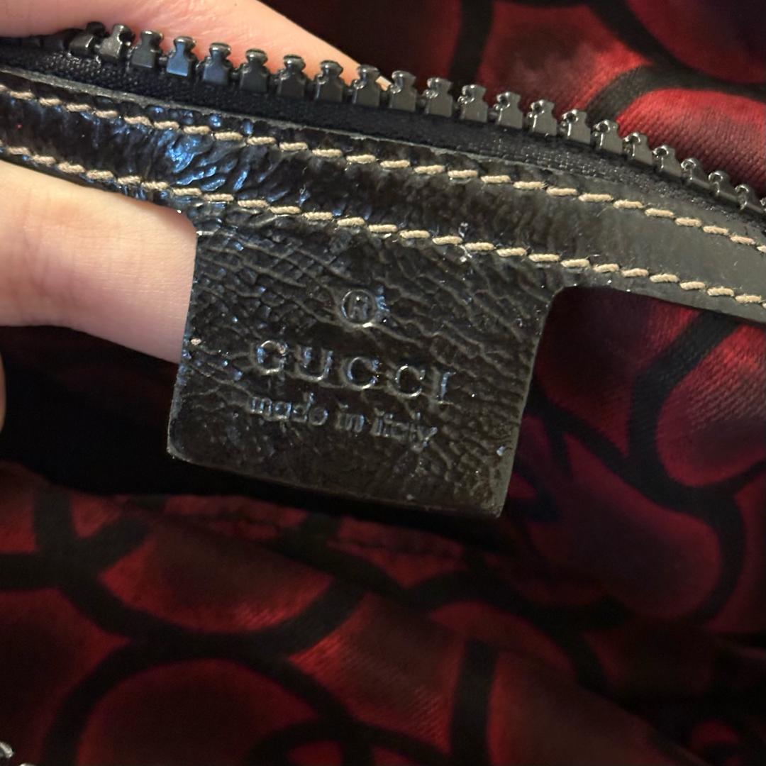 Gucci Gucci Винтажная оригинальная сумка FW2007 из лакированной натуральной кожи — фото 2