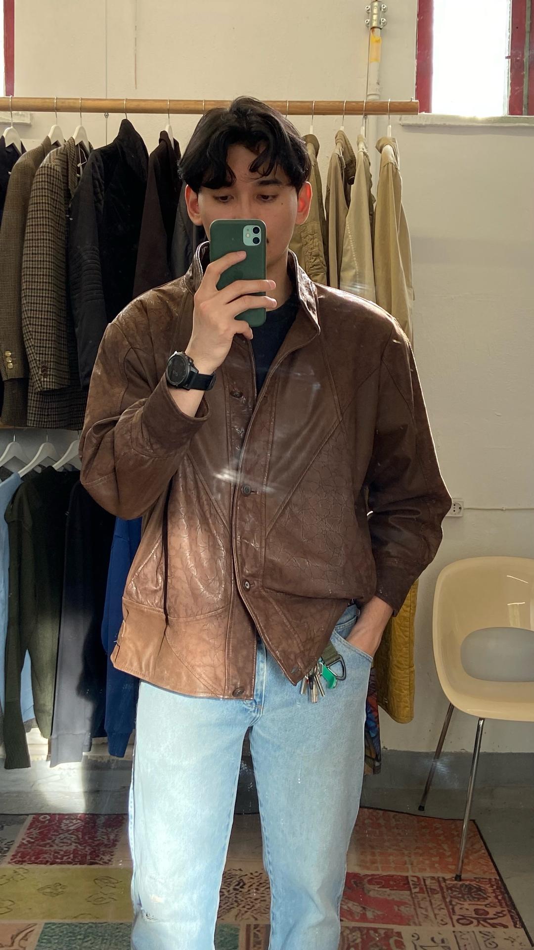 vintage leather jacket Vintage Leather Statement — фото 2