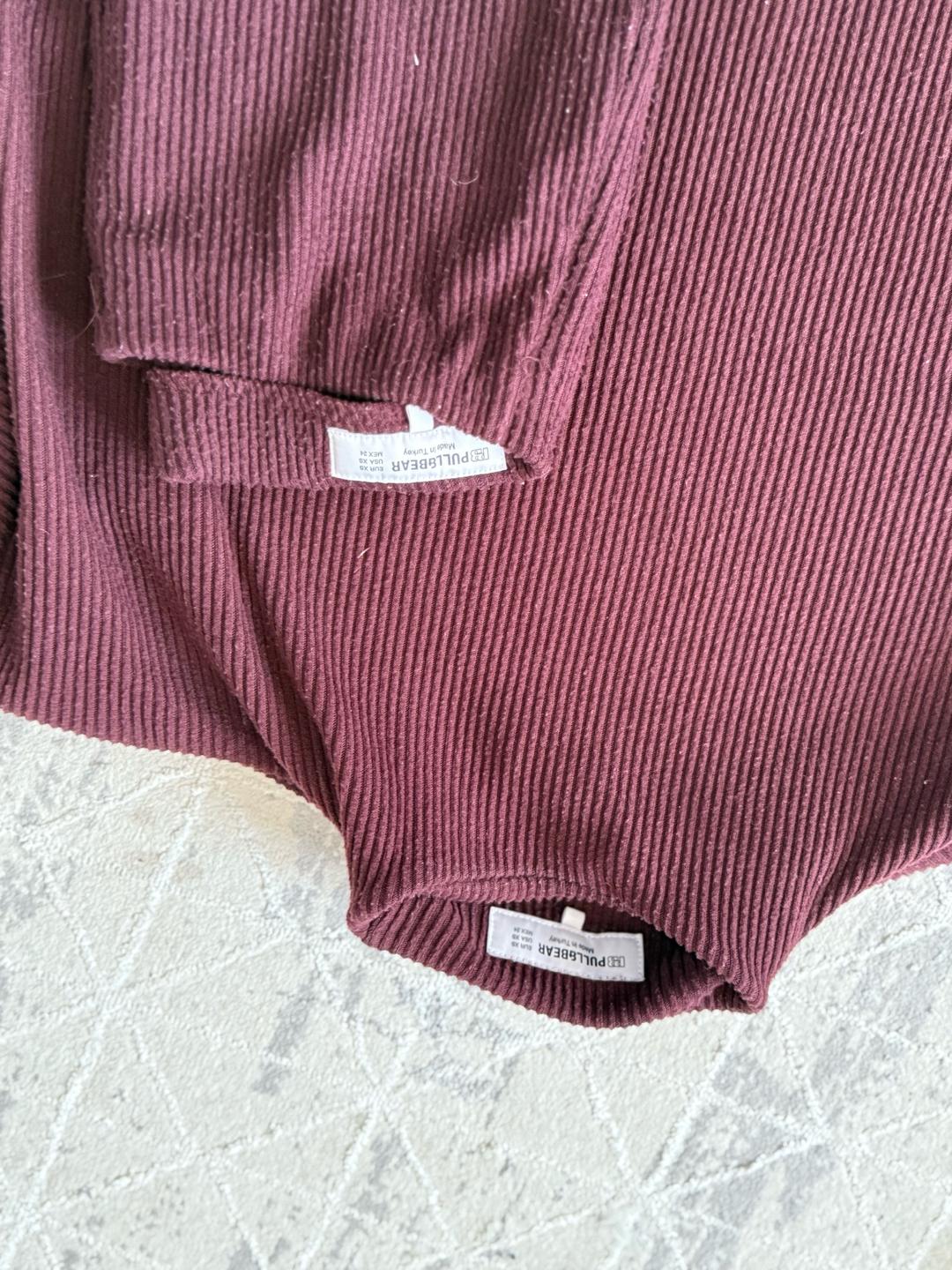 Pull & Bear Двойка бордовая — фото 2