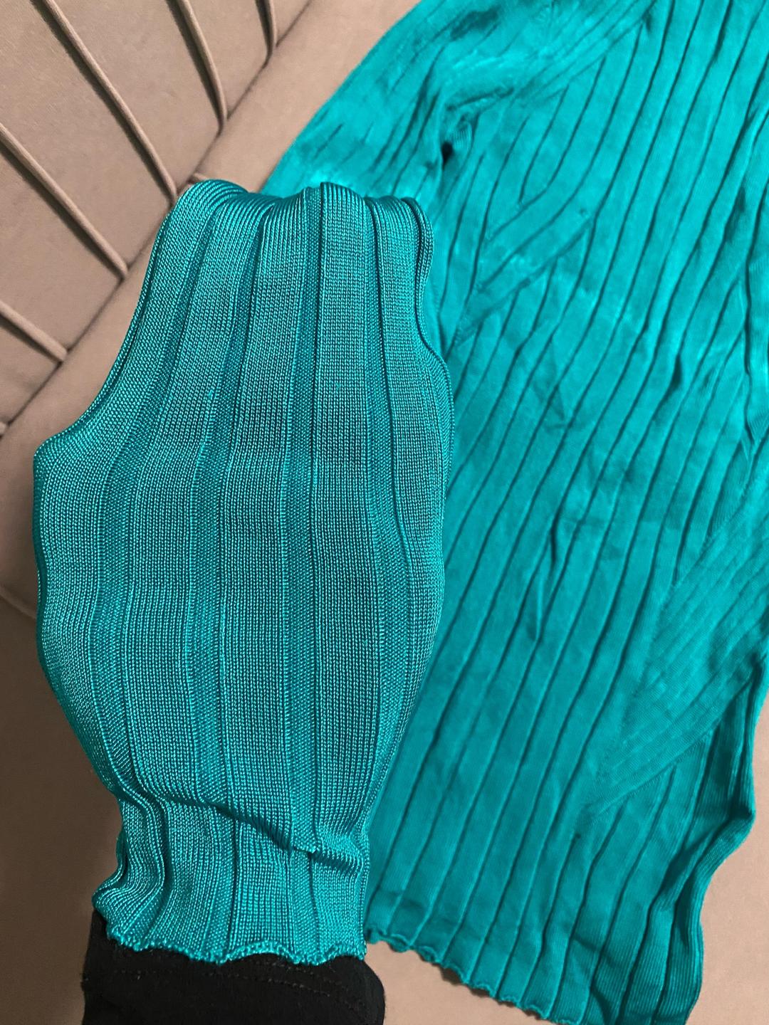 H&M H&M бирюзовый лонгслив — фото 2