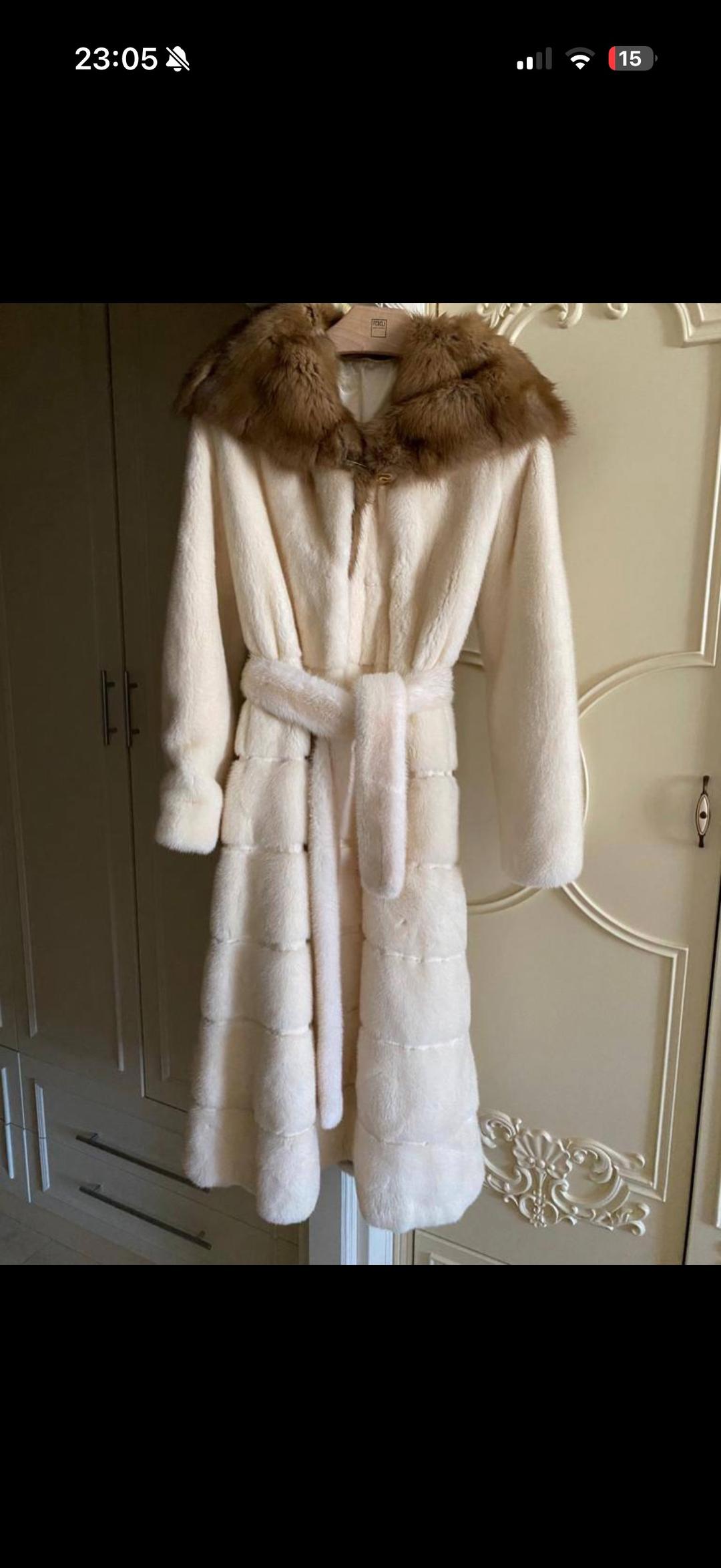 Saga Furs Норковая шуба с соболем — фото 2