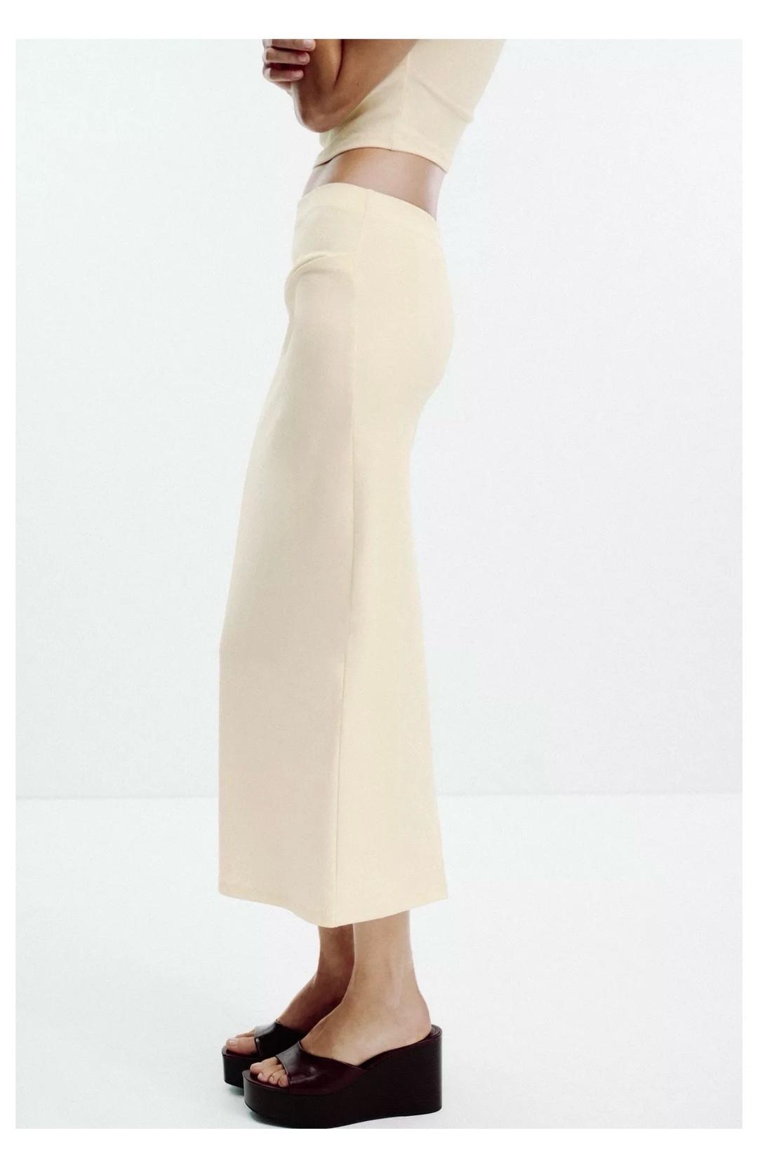Zara Zara юбка в сливочном цвете — фото 2