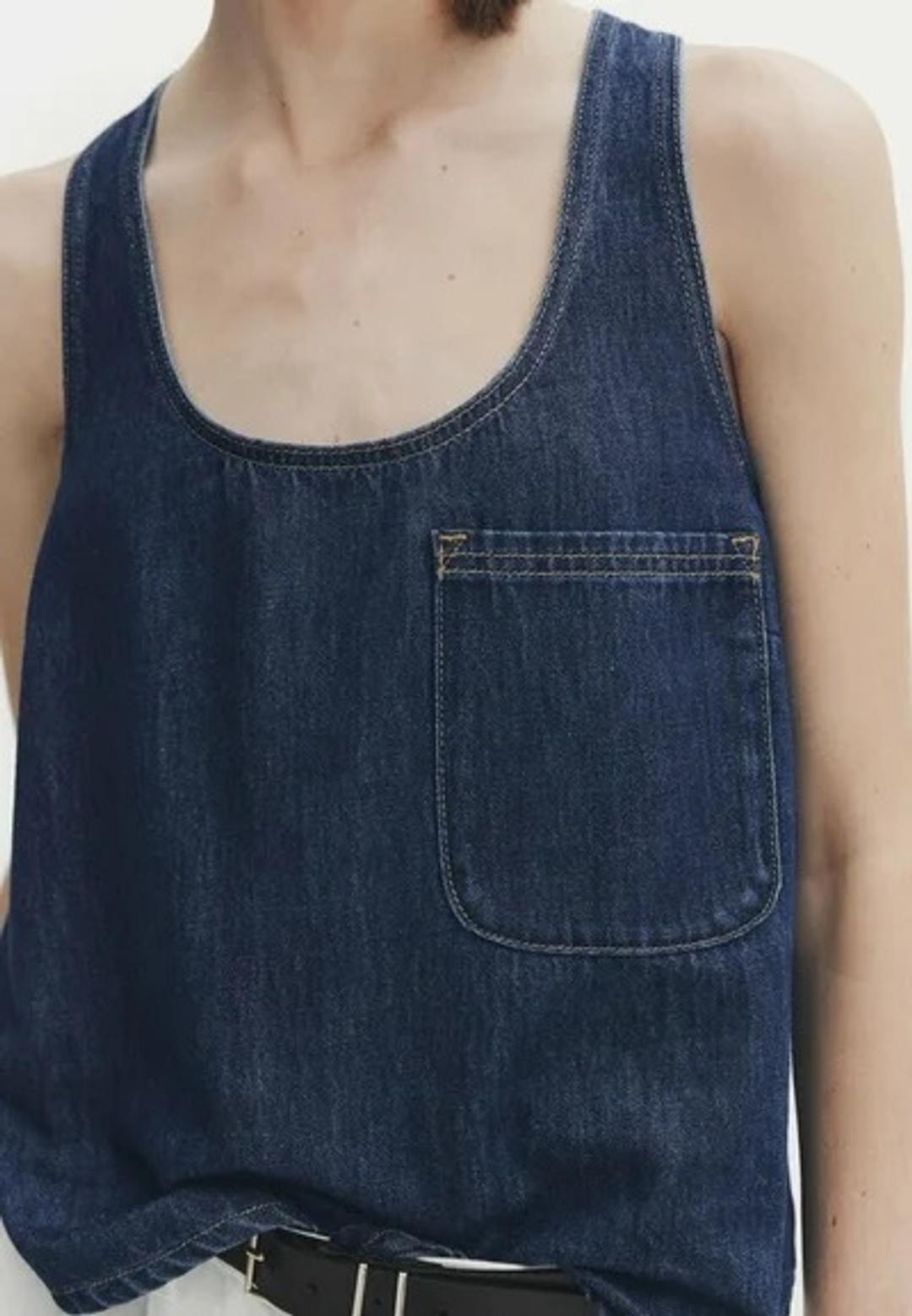Massimo Dutti Джинсовая майка Massimo Dutti — фото 2