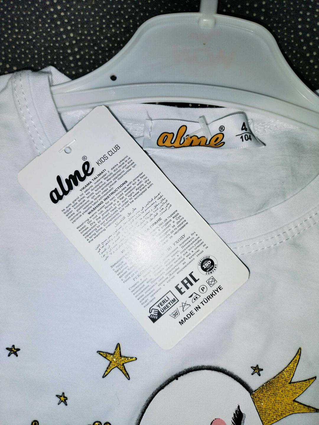 alme kids club Футболка хб Турция,размеры 4лет-104,3лет-98 — фото 2