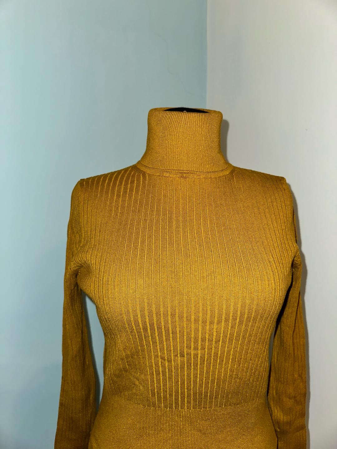 Zara Горчичная водолазка — фото 2