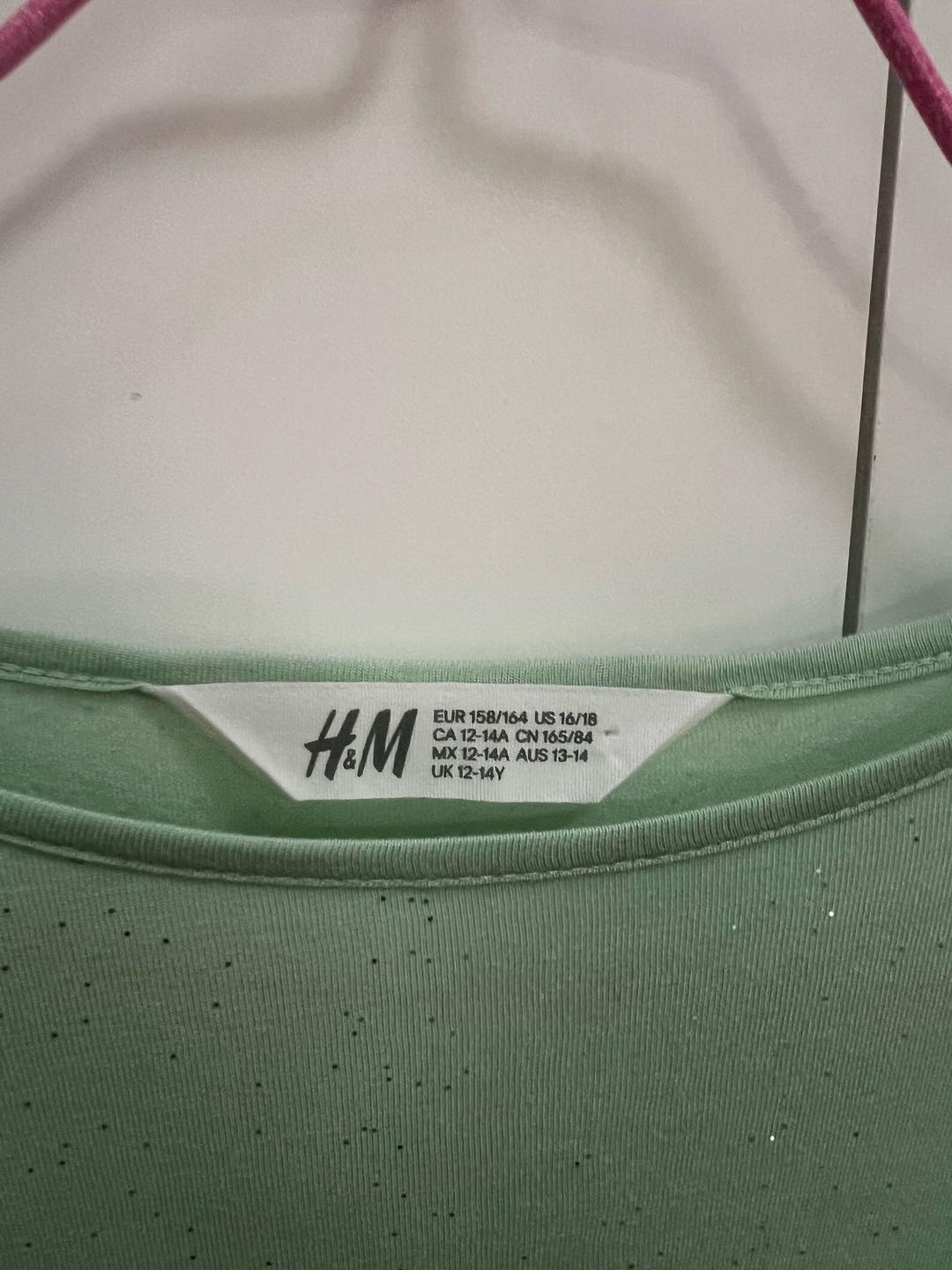 H&M Мятный лонгслив H&M — фото 2