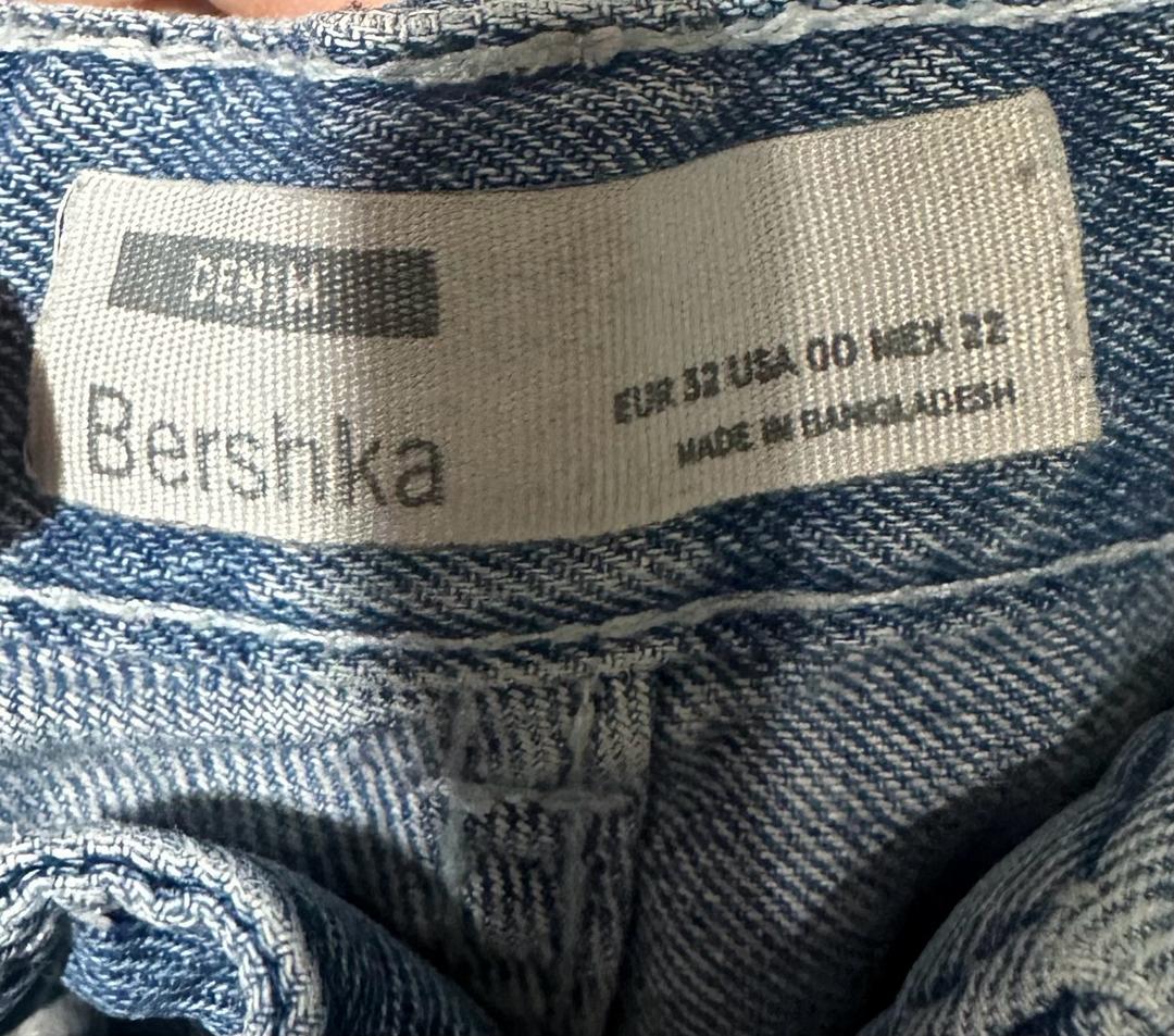 Bershka джинсы голубые — фото 2