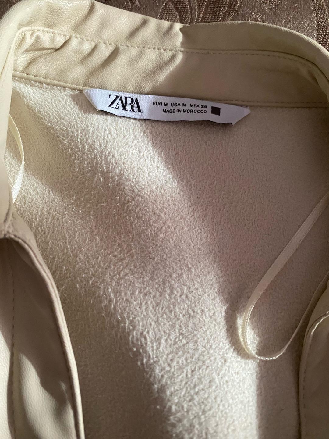 Zara Кожаная рубашка Zara — фото 2