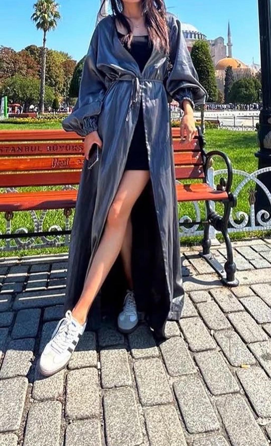 Нет бренда Абайка серая — фото 2