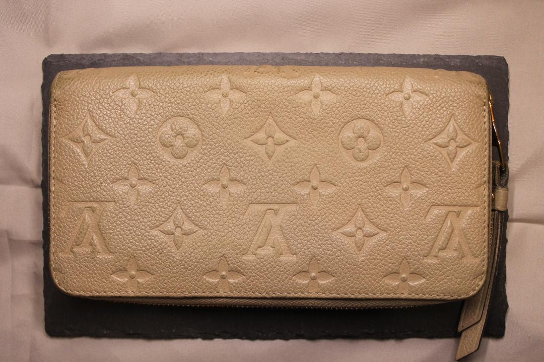 Louis Vuitton Louis Vuitton Monogram Empreinte Zippy Long Wallet Beige — фото 2