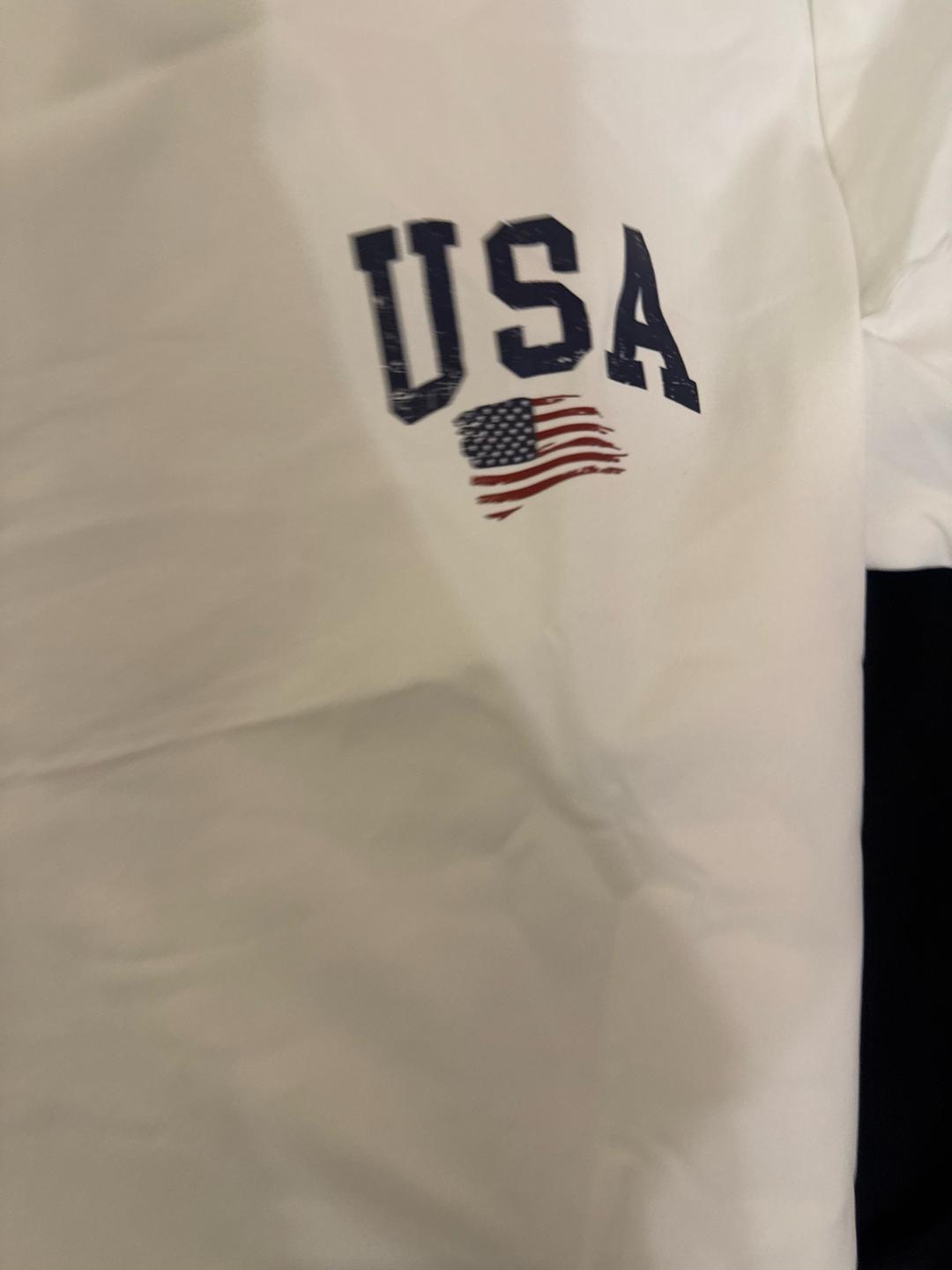 Футболка с принтом USA / флагом США — фото 2