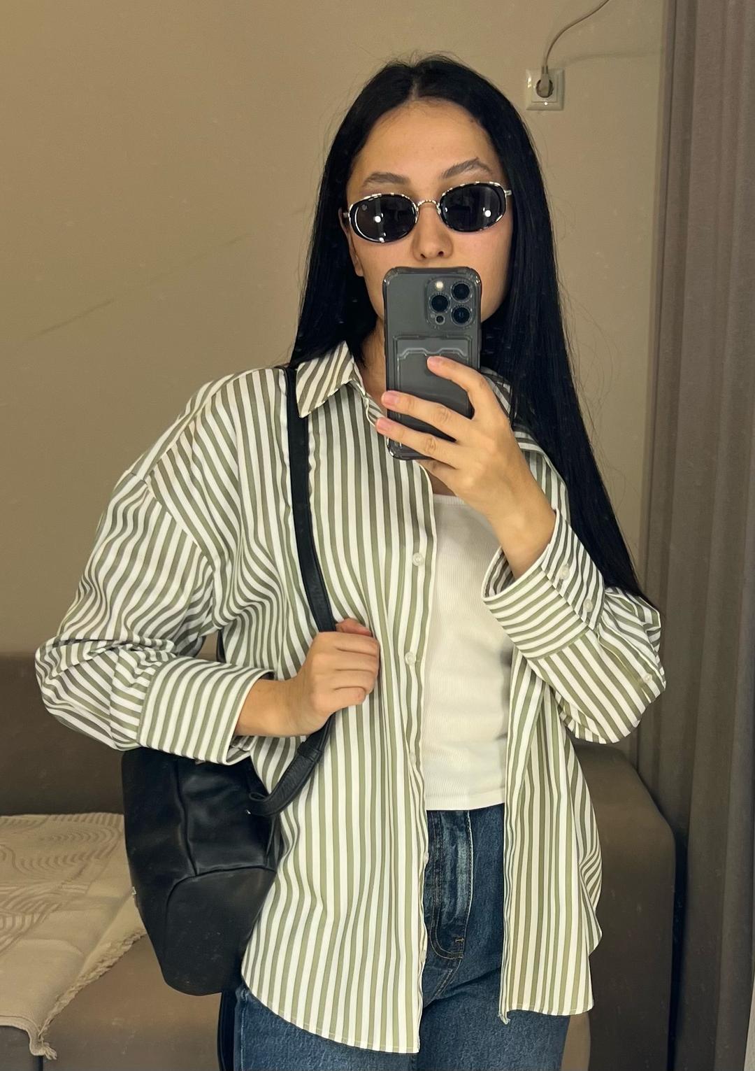 Zara Рубашка ZARA в полоску — фото 2